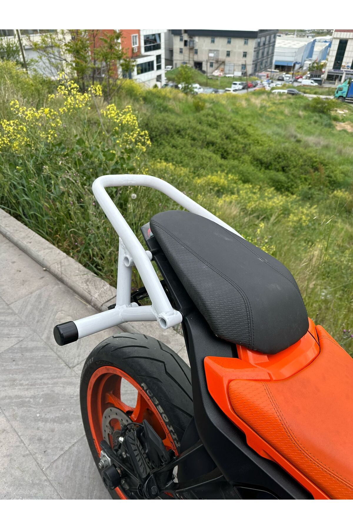 Hamza Motors KTM Duke 250 (2024) Arka Koruma Demiri(Beyaz)