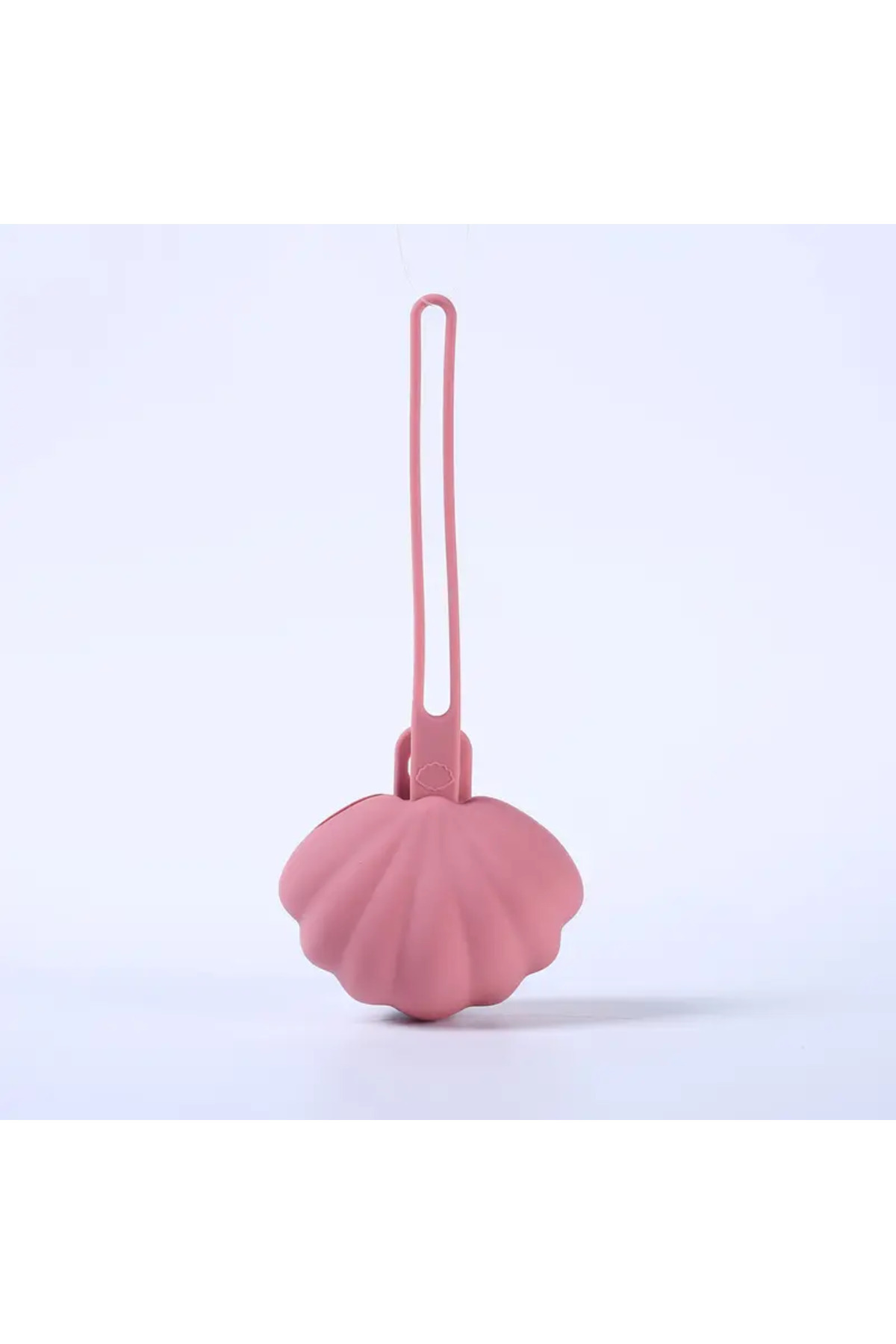 The Cloudish Shop Silikon Emzik Saklama Kutusu Emzik Tutucu Taşınabilir Askılı Deniz kabuğu Midye Desenli GÜL KURUSU