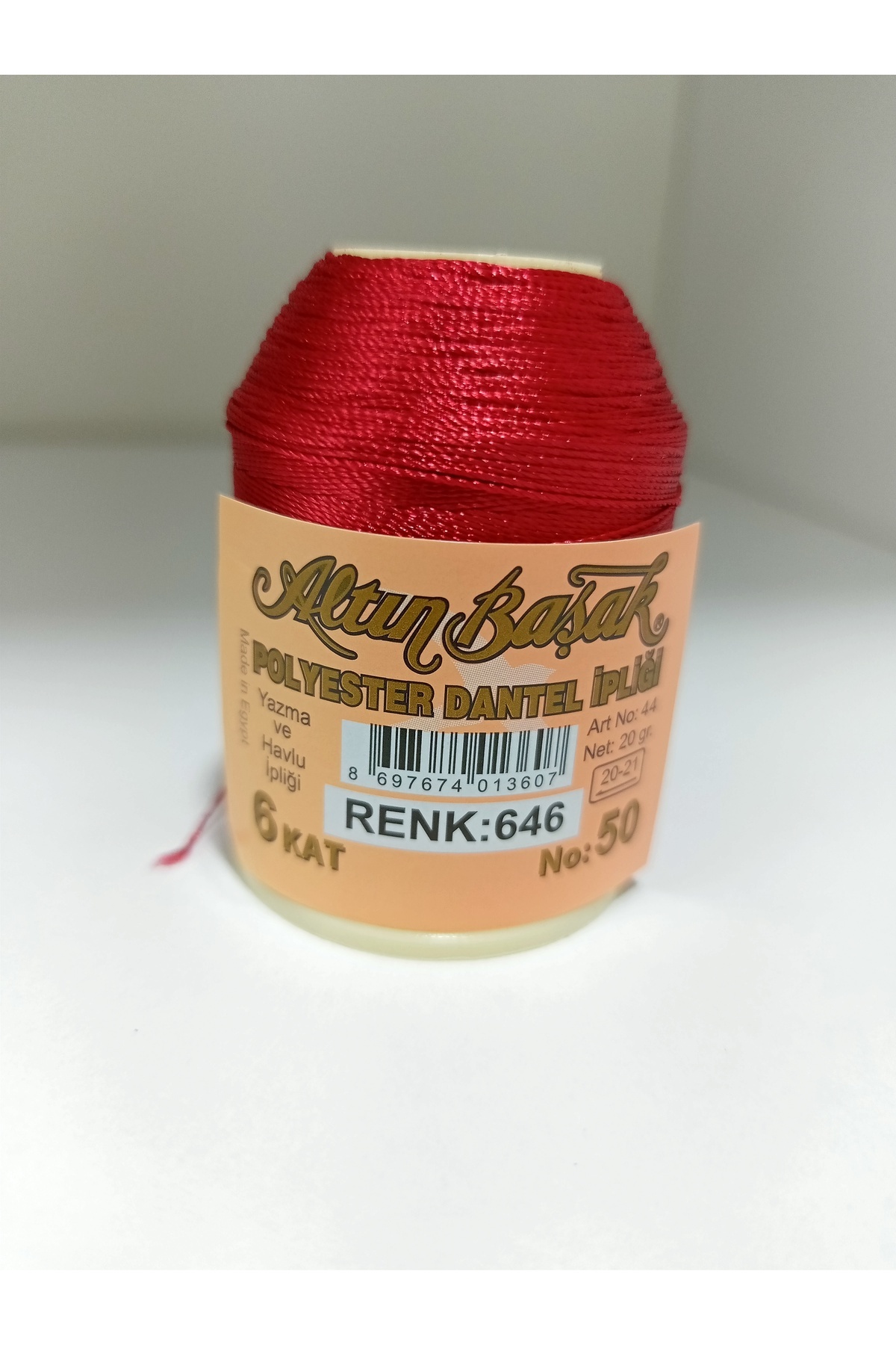 Altınbaşak Polyester Oya İpi ve Dantel İpliği 20 gr No:50 6 Kat