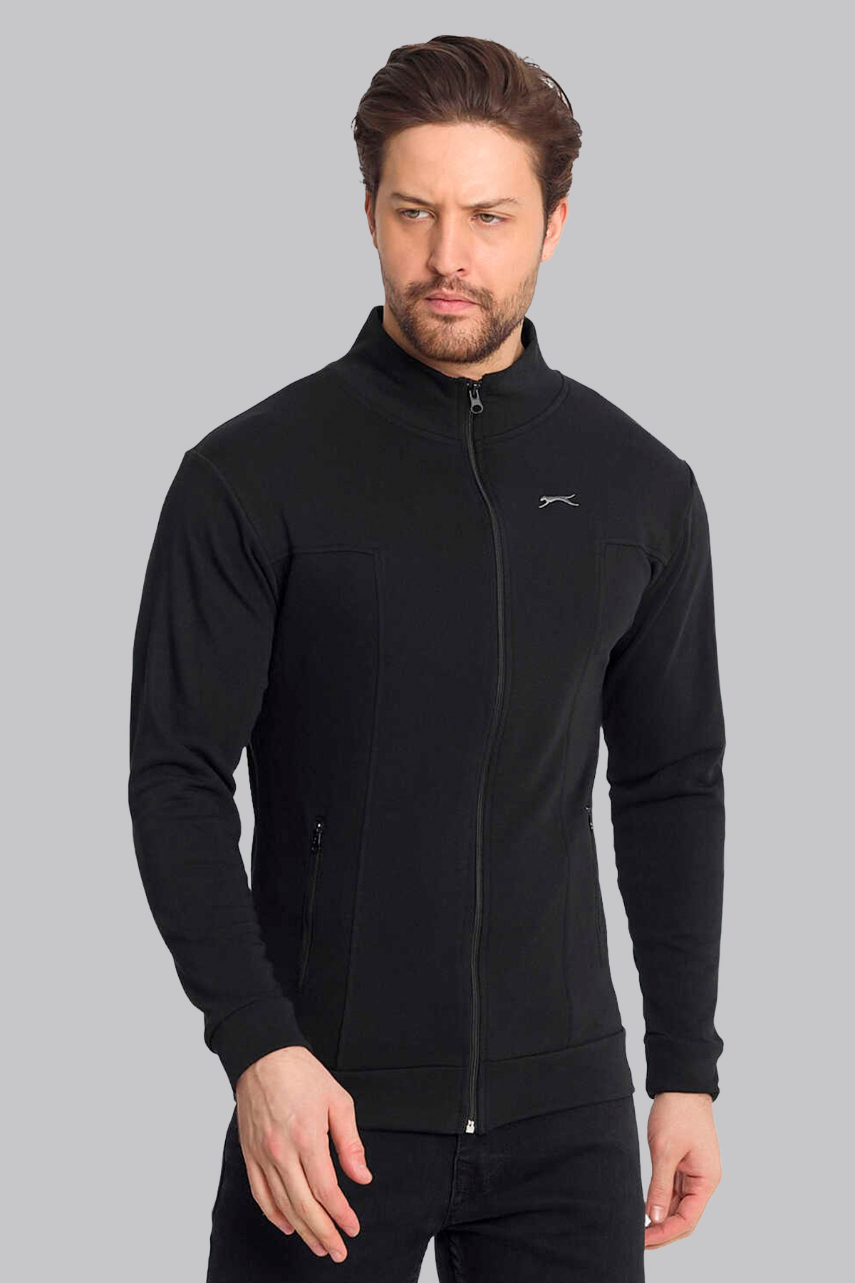 ژاکت کش باف پشمی زیپ‌دار ۵۲۱۳ اسلازنگر ژاکت کشی Slazenger