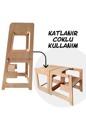 MUKABO Dodo 2in1 Eğitim Merdiveni Öğrenme Kulesi Etkinlik Masası