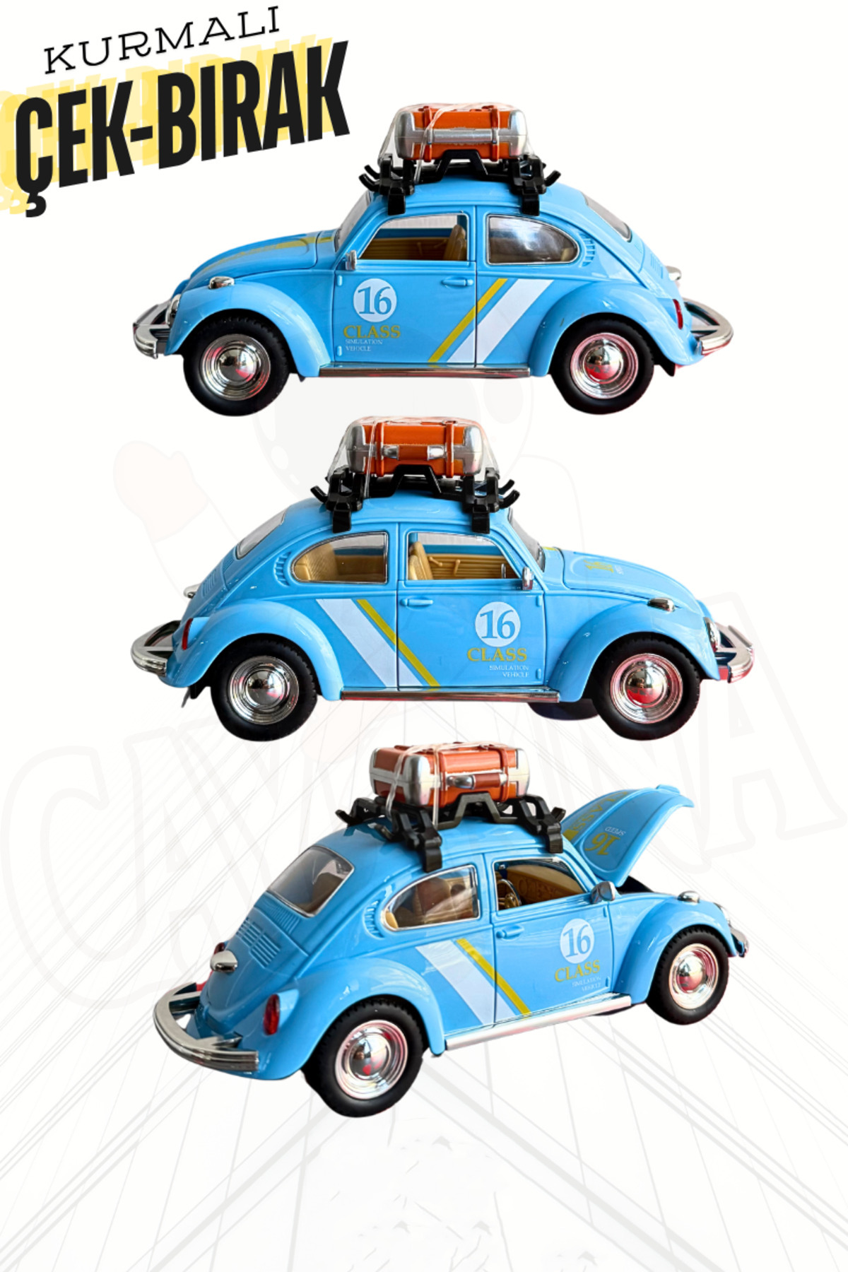 cayenna Metal Vosvos Işıklı Müzikli Kapıları Açılır Aksesuarlı Model Araba fotoğrafı 2 (önizleme)