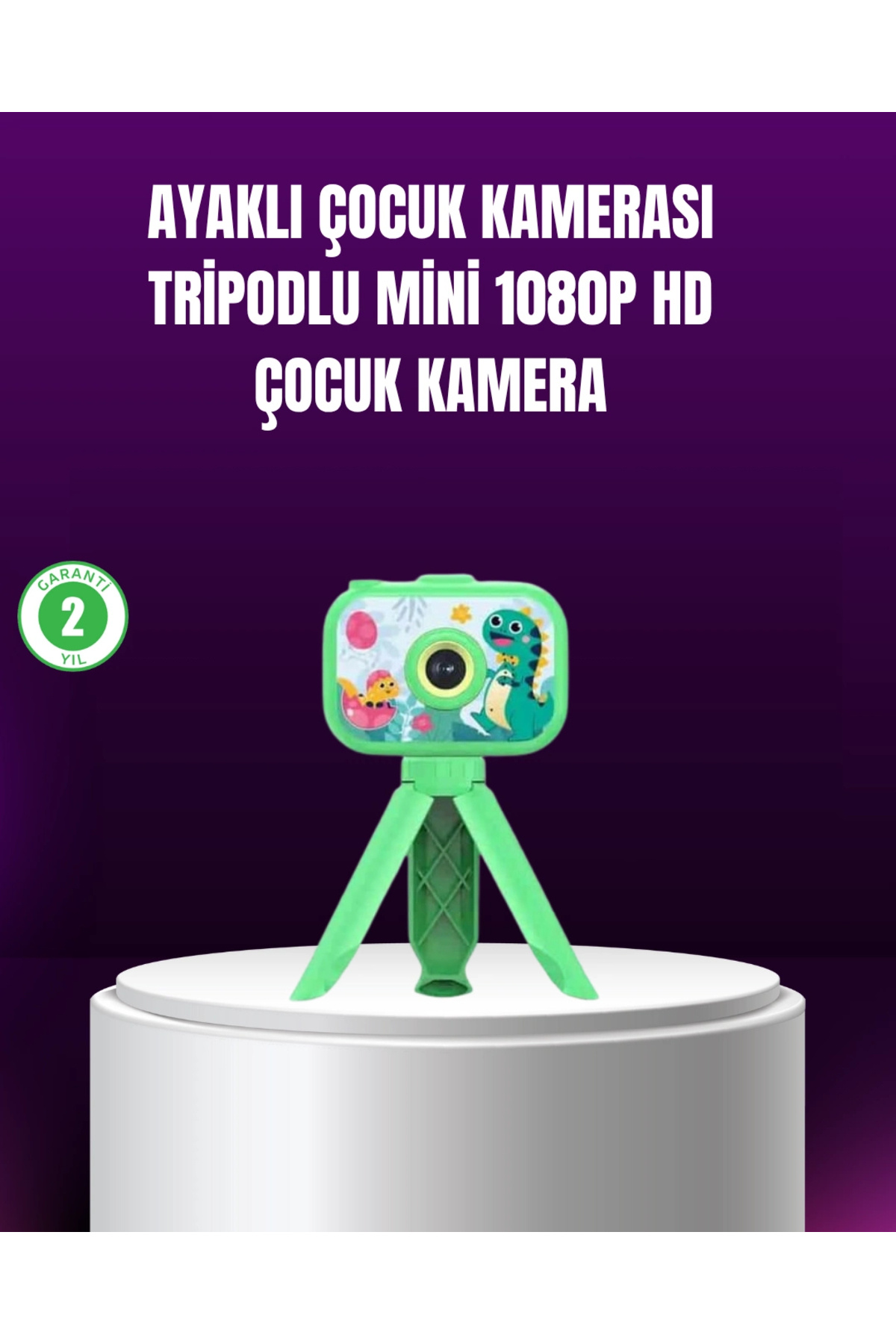 TeknomAVM 1080P HD Çocuk Vlog Kamerası – Tripod ve Eğitici Oyunlarl