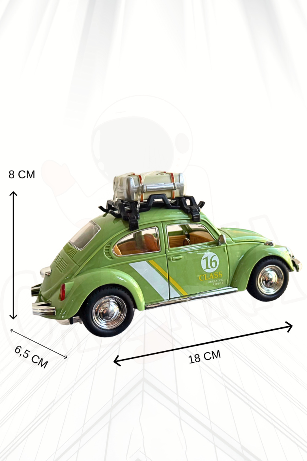 cayenna Metal Vosvos Işıklı Müzikli Kapıları Açılır Aksesuarlı Model Araba fotoğrafı 4 (önizleme)