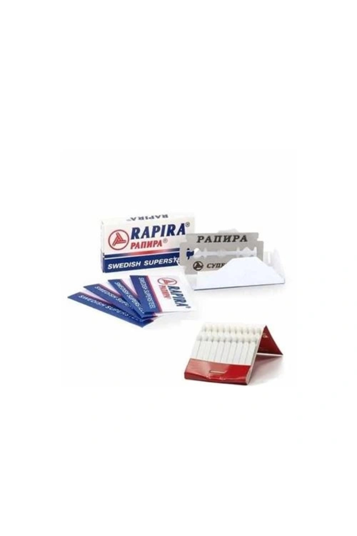shopwave Rapira Platinum 10 Adet Tıraş Jileti Kantaşı Seti