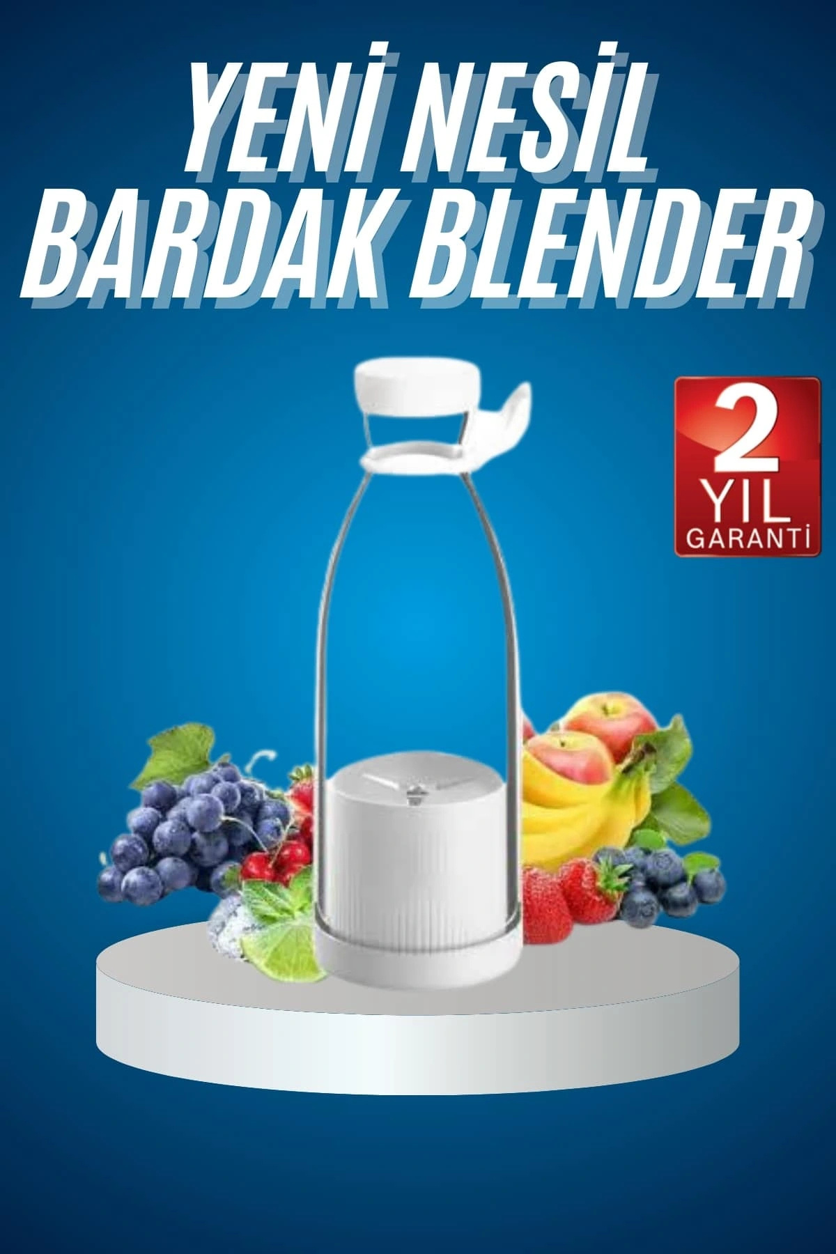 TeknomAVM Meyve Sıkacağı Taşınabilir USB Elektrikli Blender Mini