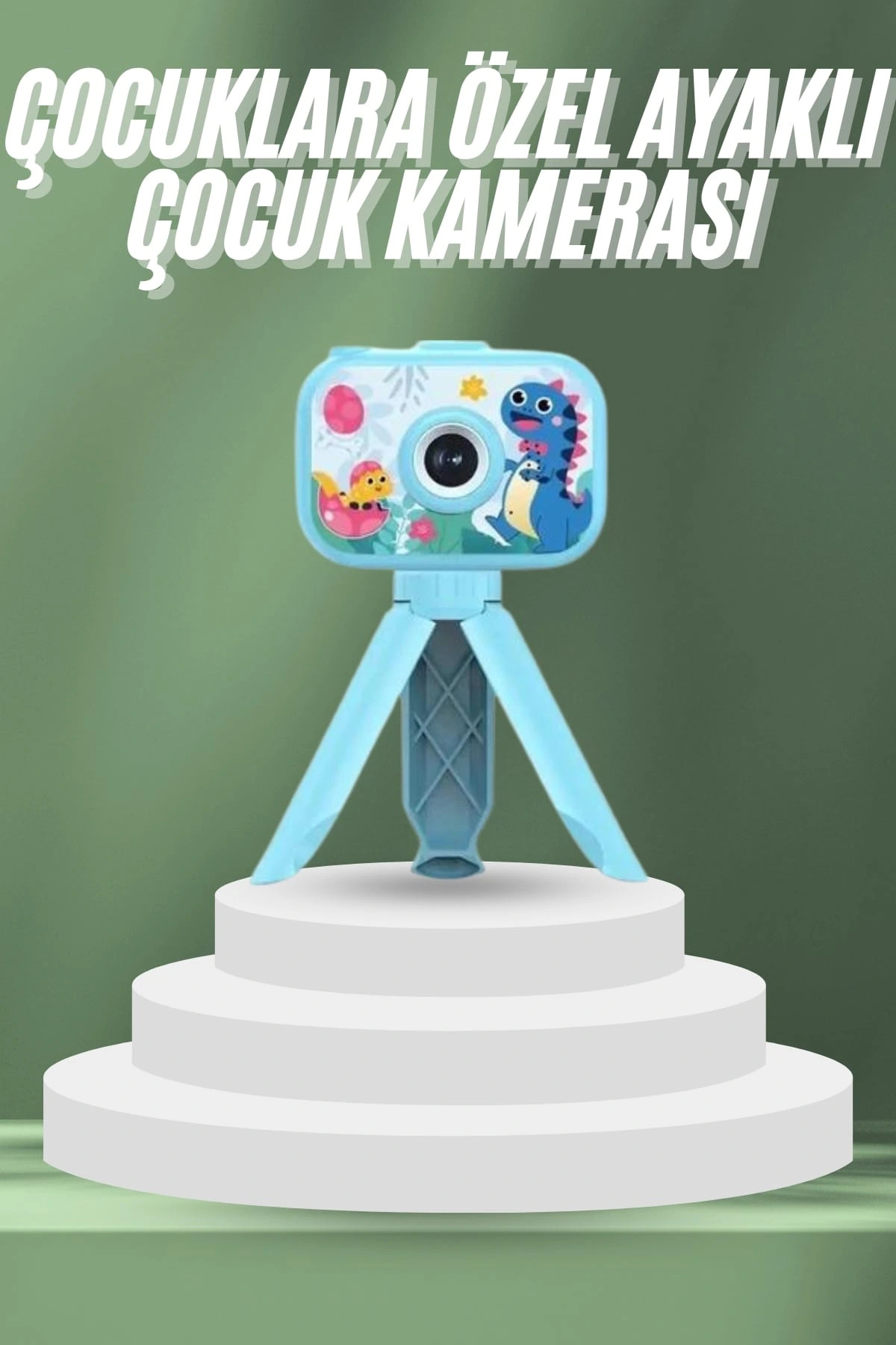 TeknomAVM Çocuklara Özel Ayaklı Mini Fotoğraf Makinesi Dijital LCD Ekran