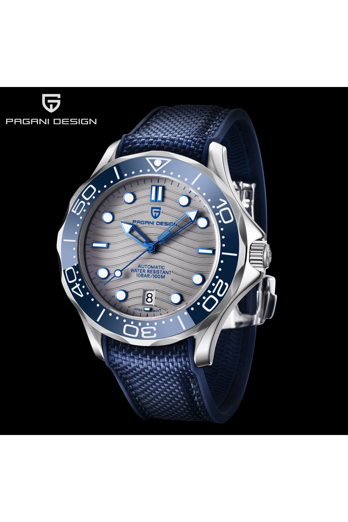 Pagani design PD-1685 Seamaster 42MM 200M Su Geçirmez Japon Seiko
