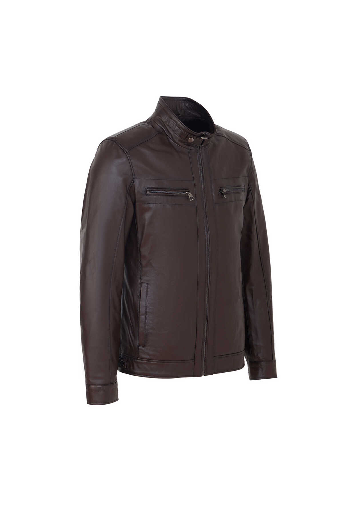 Tergan  Kahverengi Hakiki Deri Erkek Hakiki Deri Mont - E25KDM310604-Q4Q - Görsel 3