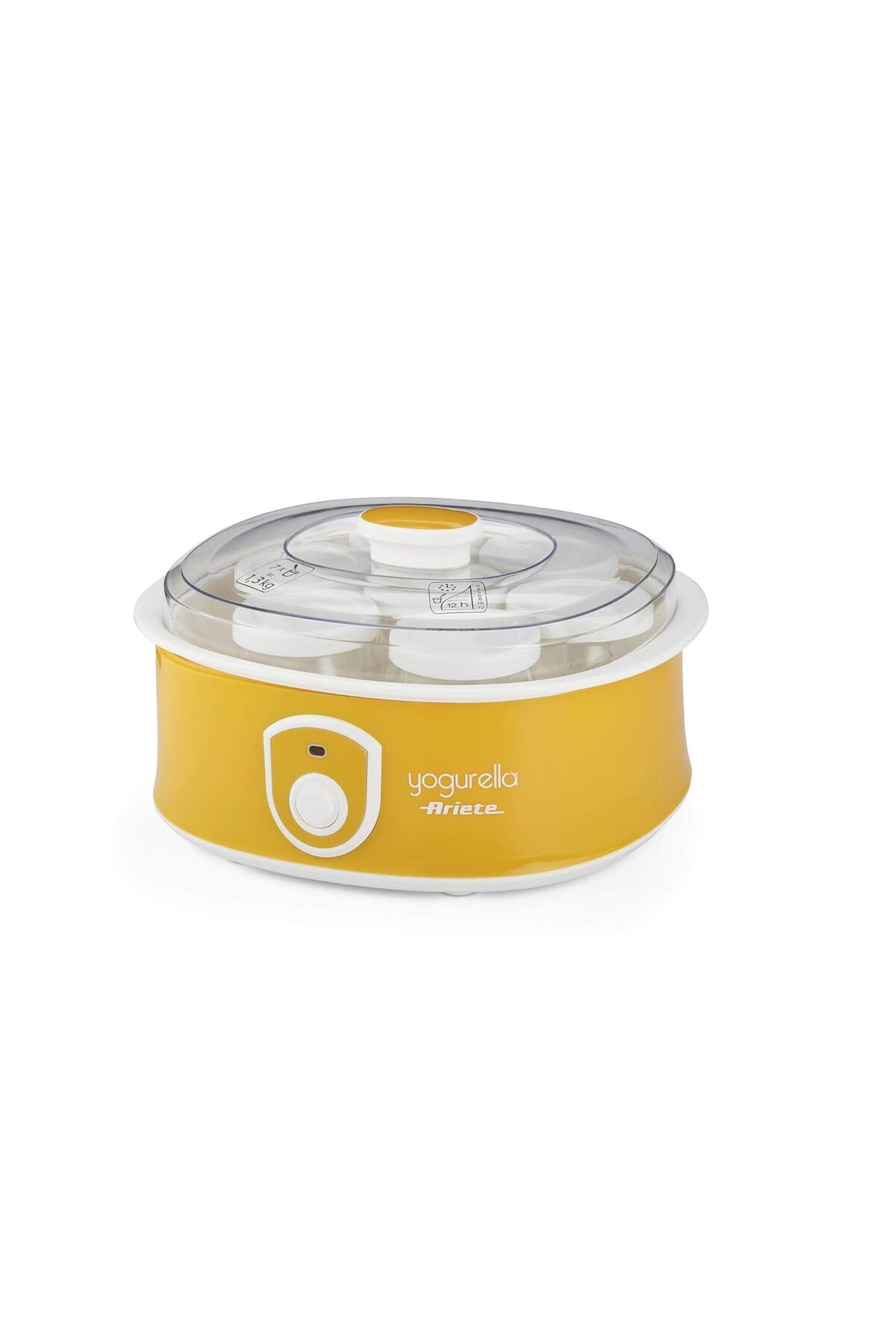 Hepta Collection Yogurella Yoğurt Makinesi 0617/00-1,3 Litre Yoğurt Kapasitesi, 7 Kapaklı Cam Kavanoz, 20 Watt, 12 Sa