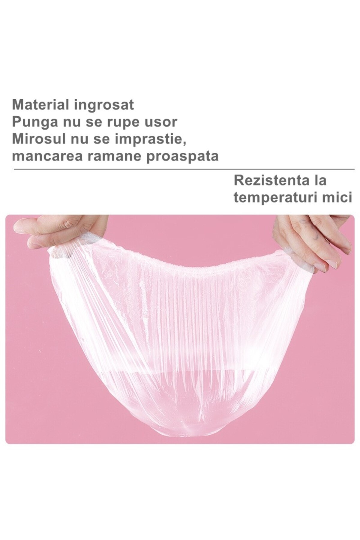 Flippy Σετ 100 Ελαστικών Μεμβρανών Προστασίας, Τροφίμων και Μπολ, Πλαστικά, Φρεσκάδας, Διάμετρος 12–40 cm