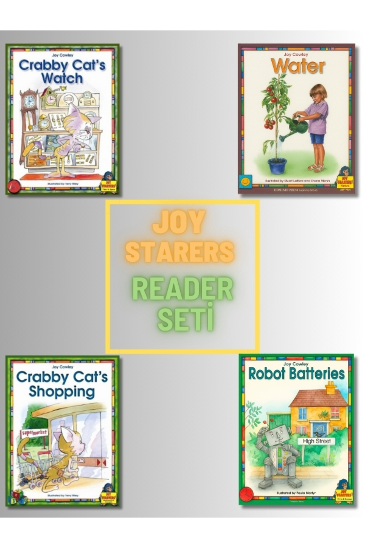 Penguin Books Joy Starters 4 Kitap Seti – Joy Cowley Erken Okuma Serisi / 5-9 Yaş (İngilizce - Early Reading Set)