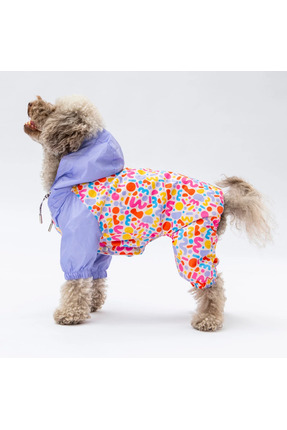 Pawstar Marsala Polarlı Kedi Köpek Tulum Yağmurluk