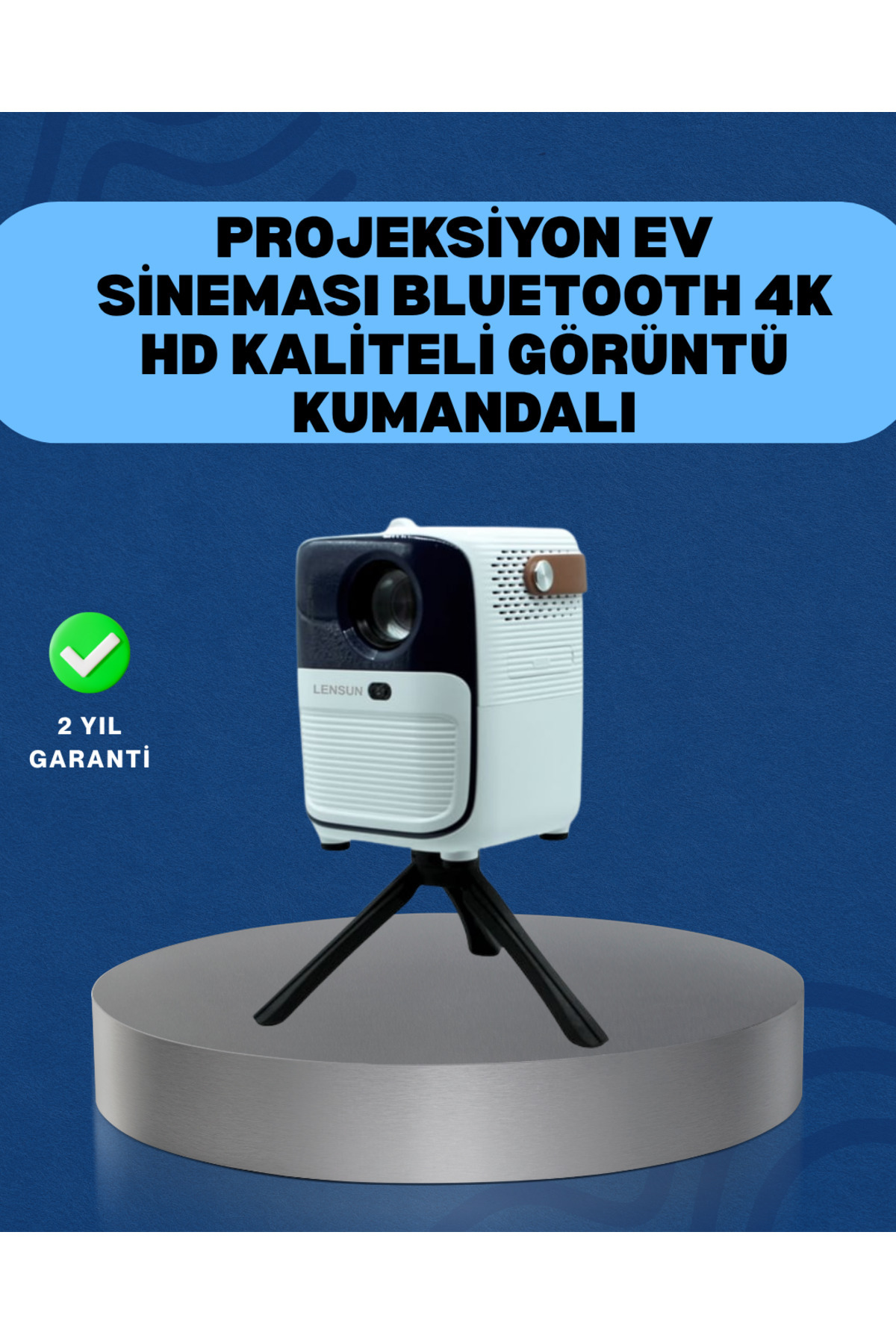 ZERO LAND TECHMRT Ultra HD Çözünürlüklü Taşınabilir Projektör – 1920x1080 Piksel Görüntü (222958) Kalitesi (