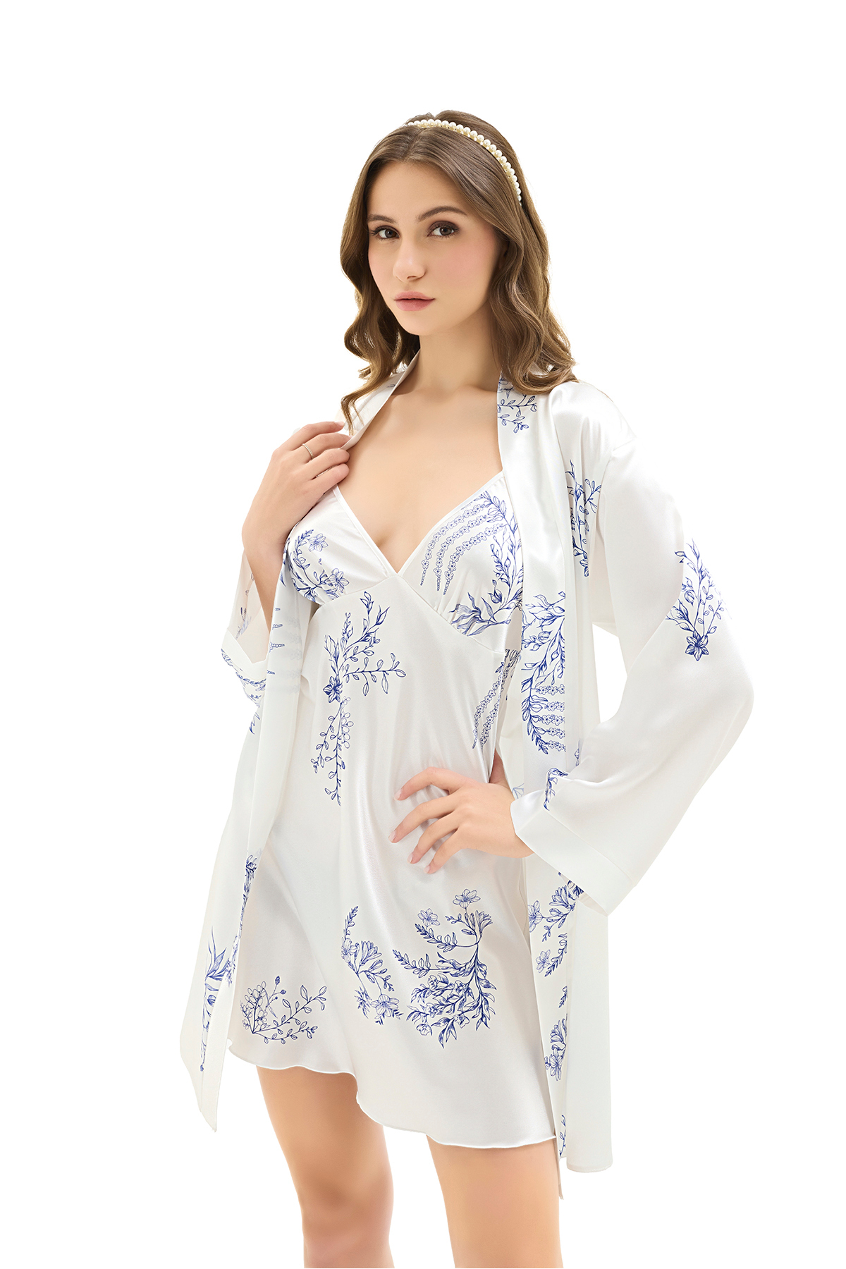 MOONGIRL KADIN SATEN KISA İKİLİ TAKIM