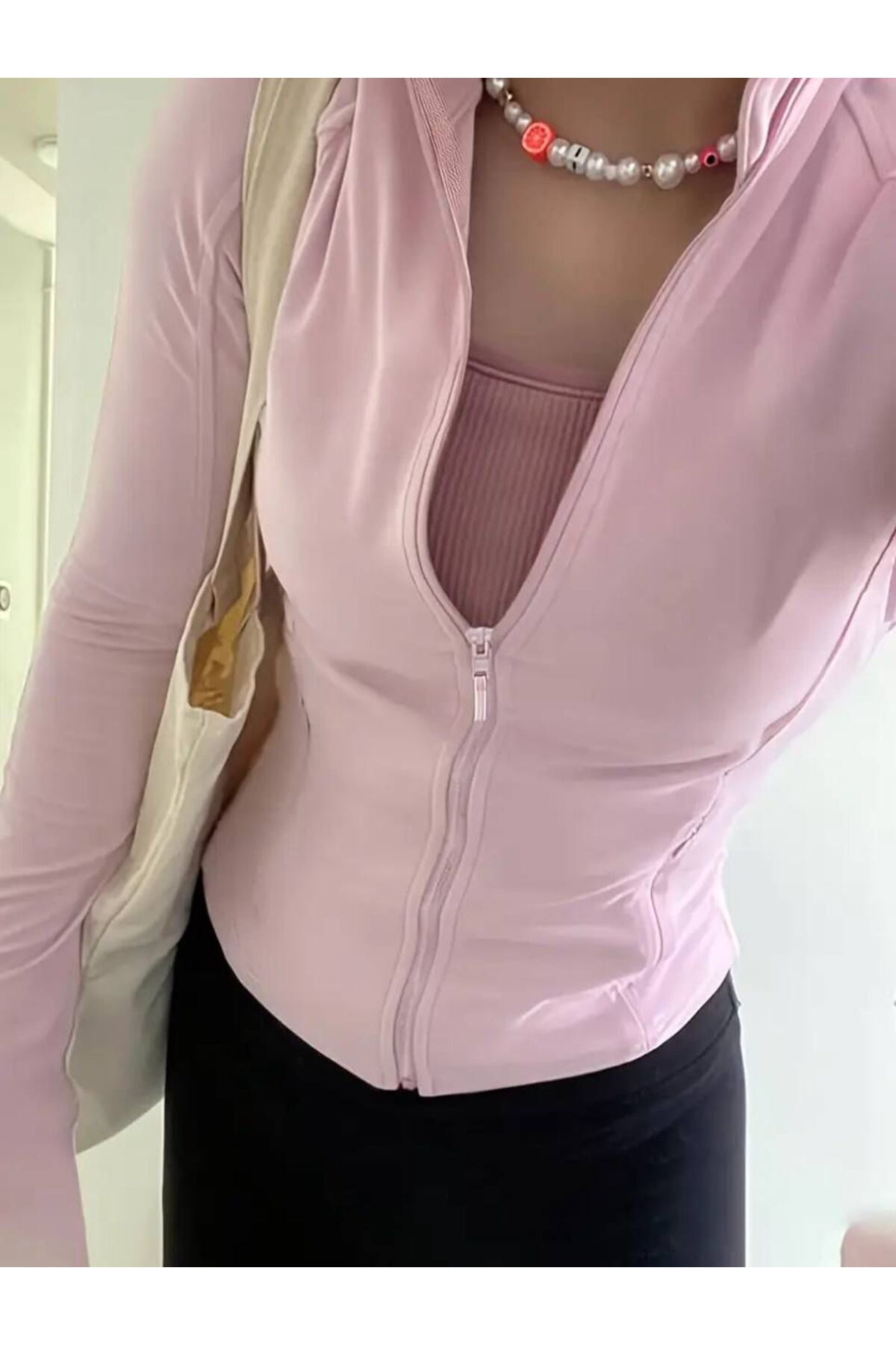 Gofeel SlimZip Fit Fermuarlı Spor Üst görsel 2
