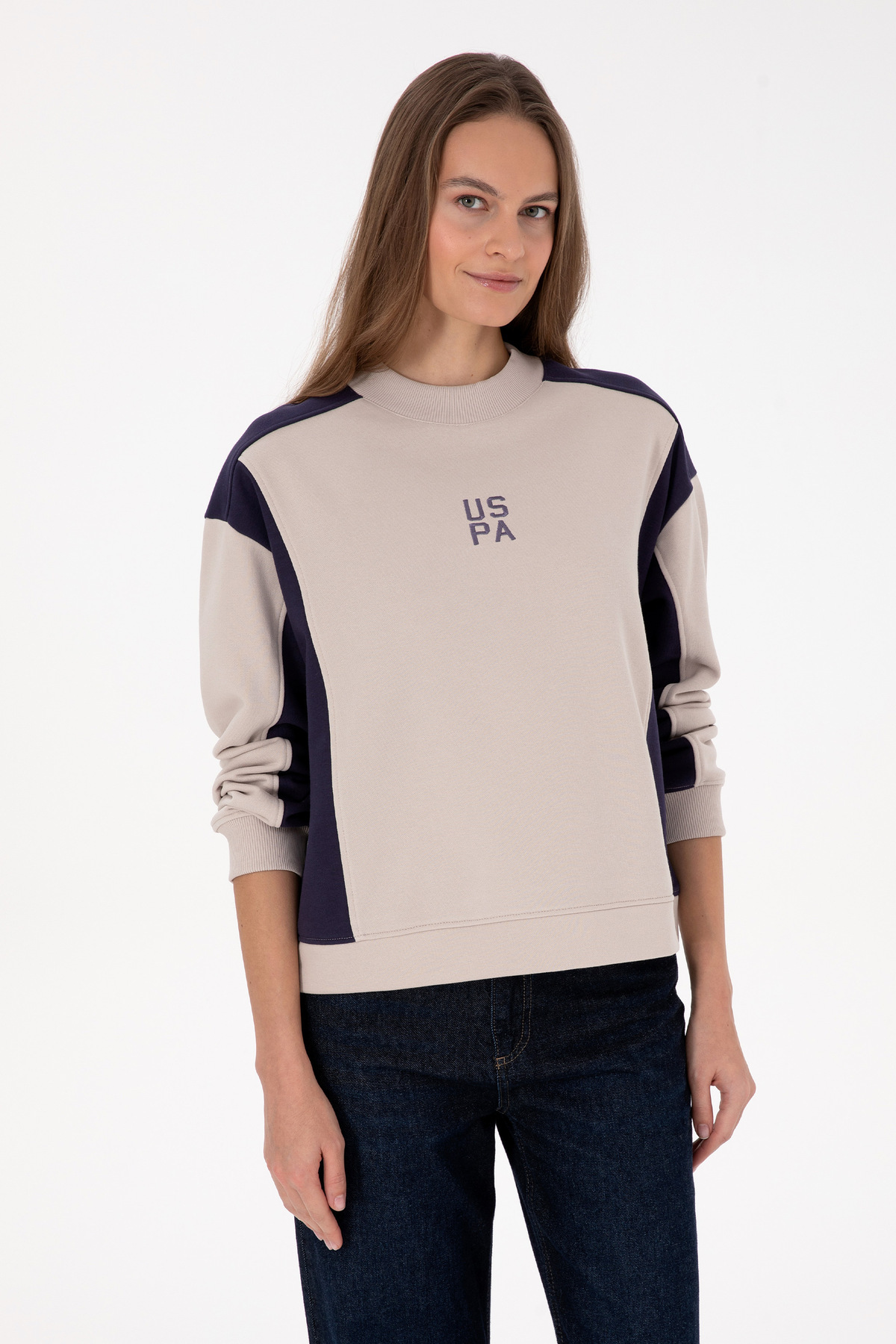 U.S. Polo Assn. Kadın Mürdüm Sweatshirt 50314951-VR074