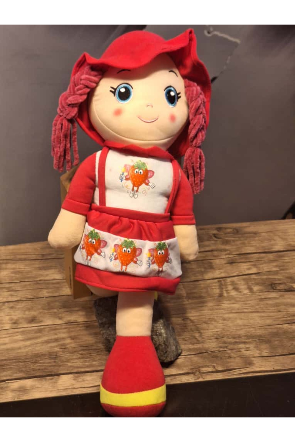 Sevecen RENKLİ BEZ BEBEK PEMBE ÇİLEK fotoğrafı 2 (önizleme)