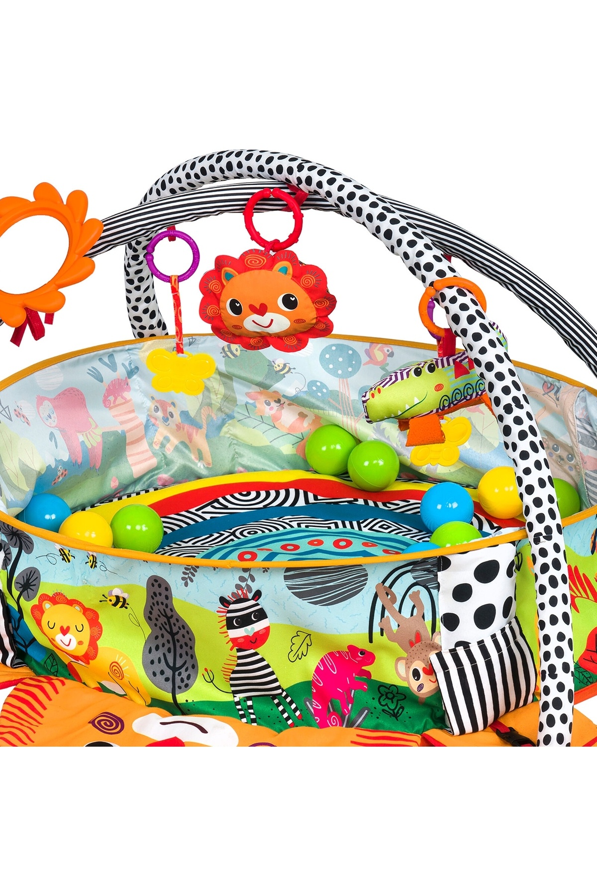 babydoor Toys Komik Aktivite Jimnastik Topu Sevimli Aslan 3 ü 1 Arada Aktivite ve Oyun Halısı 506 fotoğrafı 6 (önizleme)