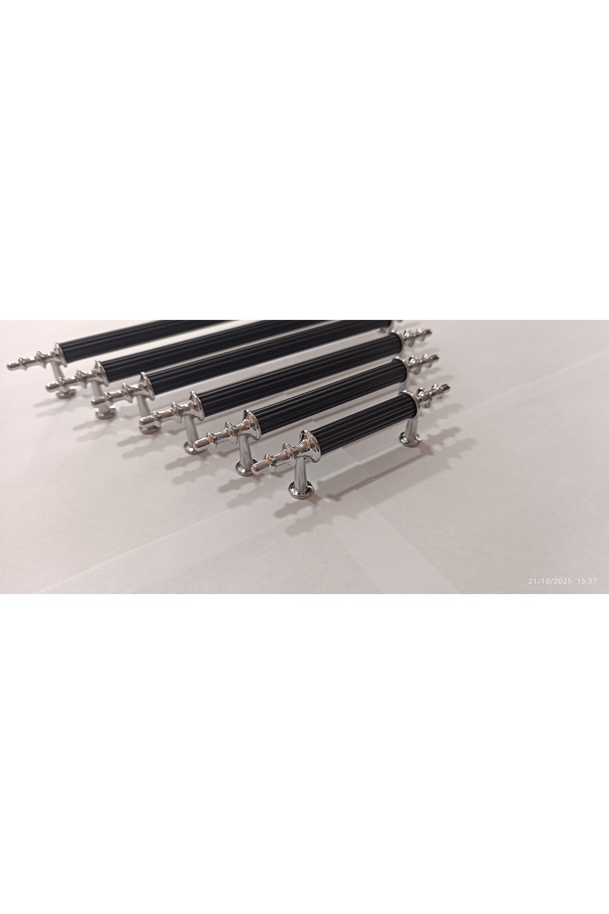 ORDER 5 pcs. BLACK CHROME 320 MM metal screw HANDLE cabinet,chest OF drawers,unit,nightstand,kitchen cabinet,cloakroom
