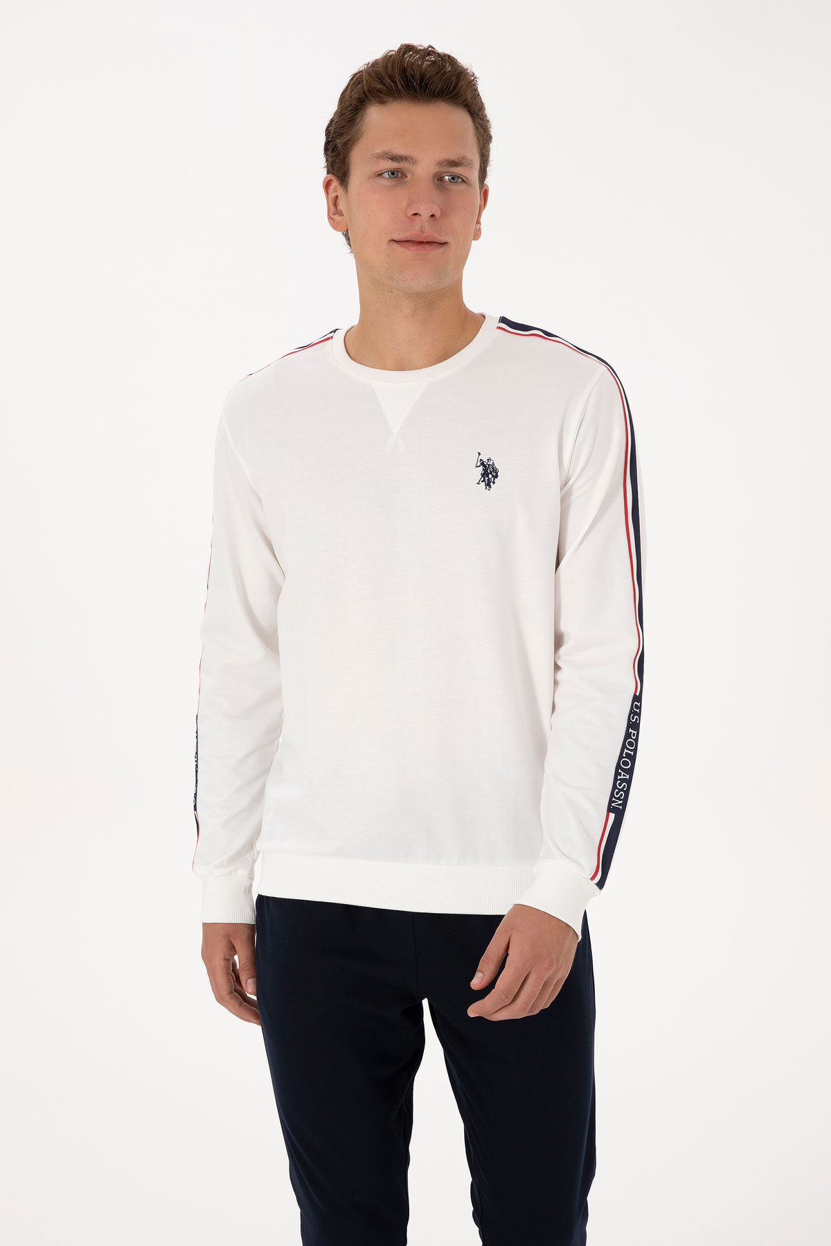 ست پیژامه و لباس خواب مردانه یقه گرد | یو اس پولو U.S. Polo Assn. 50318596 TR - تصویر 3