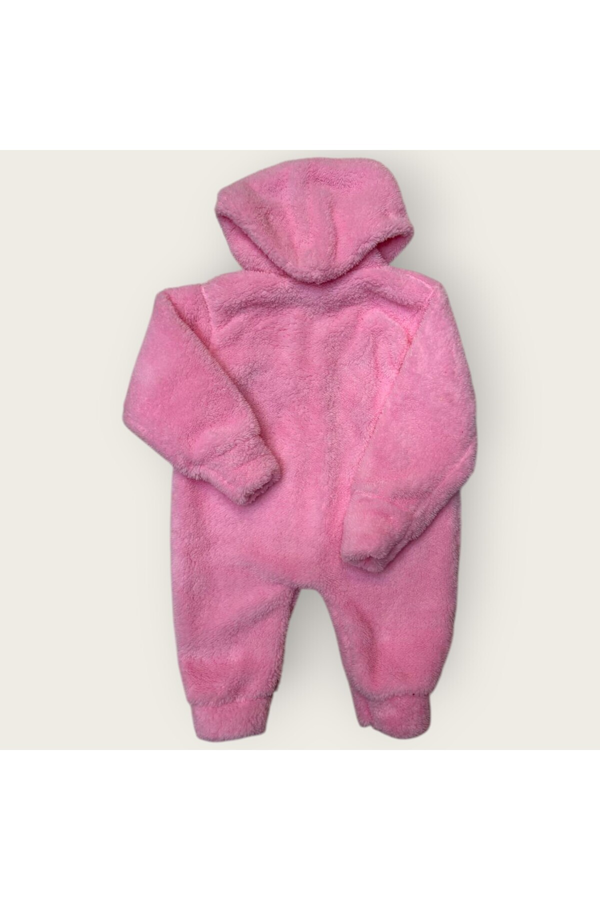 Hirazenmoda Bebek Peluş Tulum Ayıcık Desenli Kapüşonlu Fermuarlı Kışlık Model fotoğrafı 4 (önizleme)