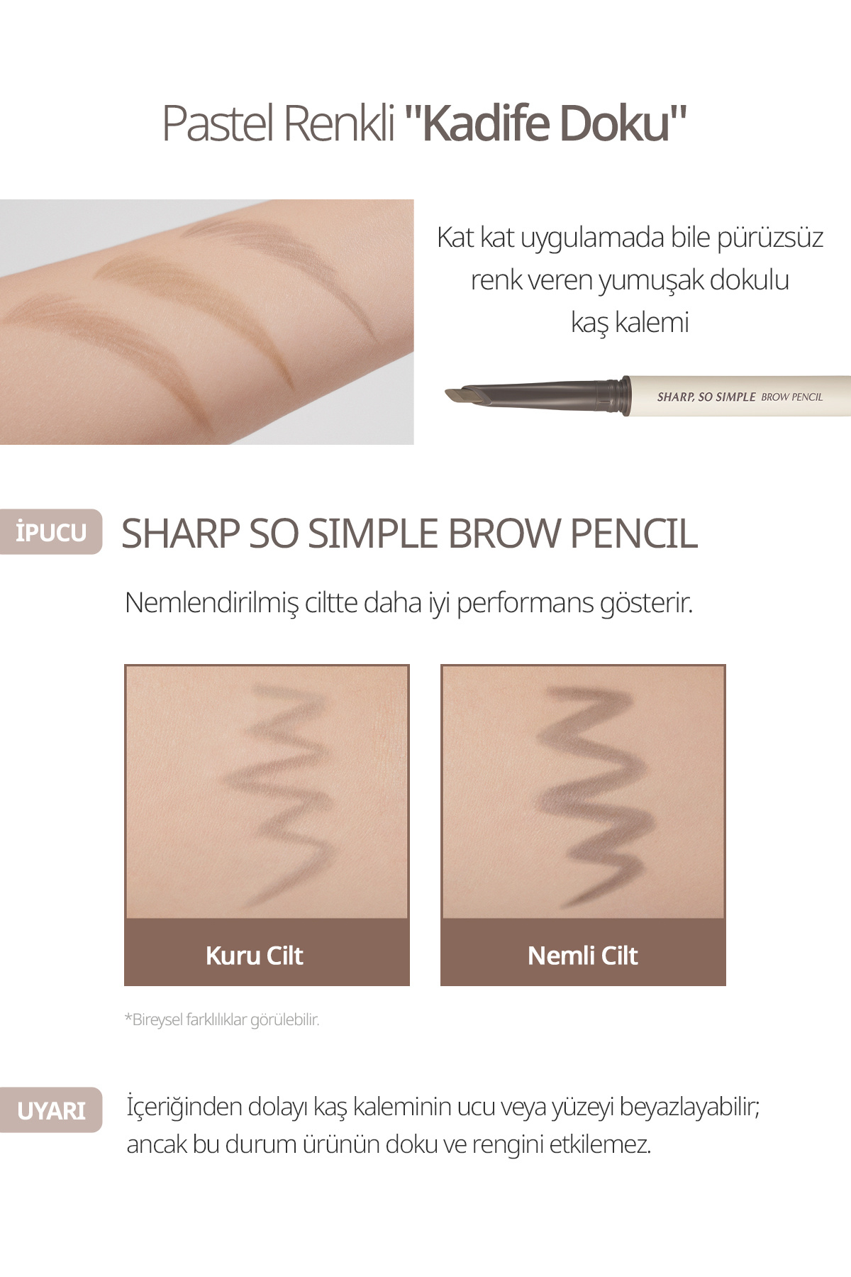 İnce Ve Kalın Çizim Sunan, Fırçalı Kaş Kalemi Sharp So Simple Brow Pencil (02 Ash Brown) — خاکستری 111658 — تصویر 5 از 8
