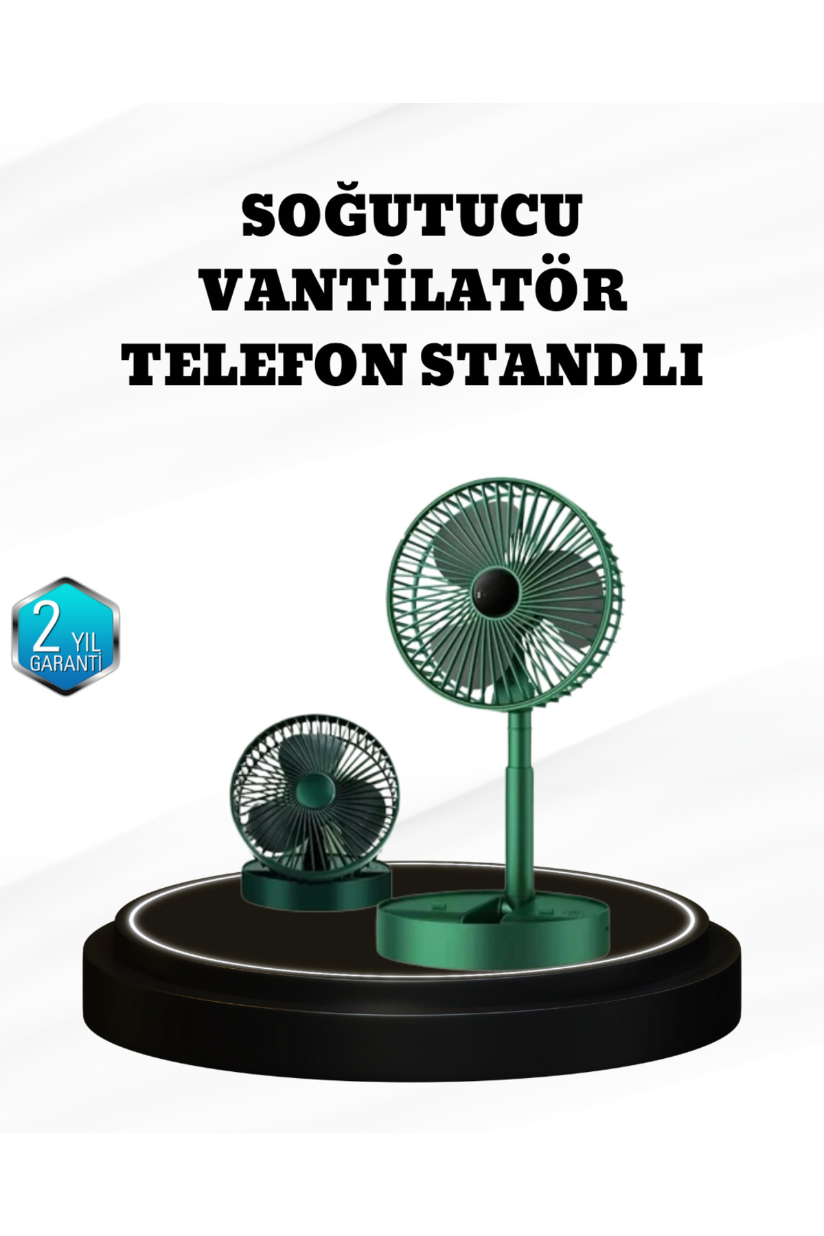 UCUZTEKNO Taşınabilir Şarjlı Mini Fan – Katlanabilir Gövde, 3 Hız Kademesi