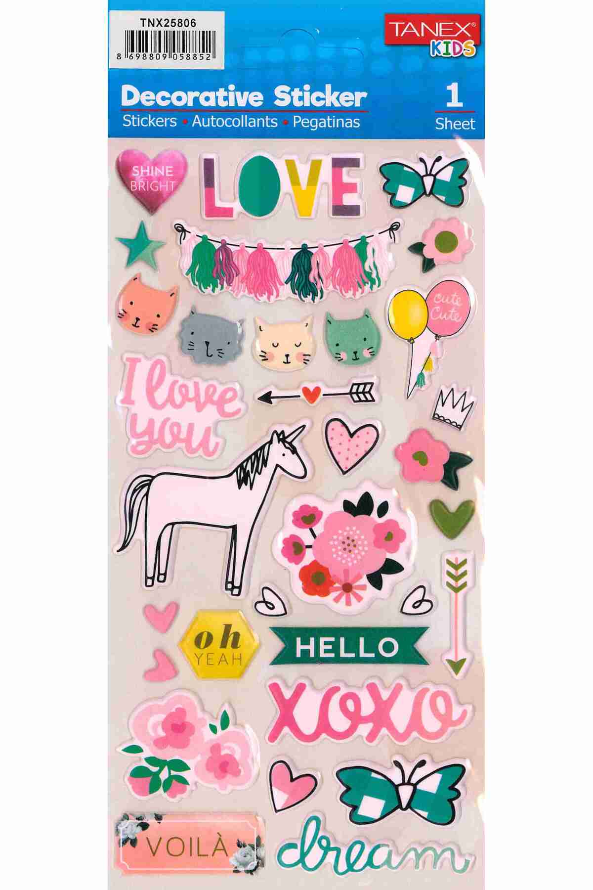 استیکر تزئینی Tnx-25806