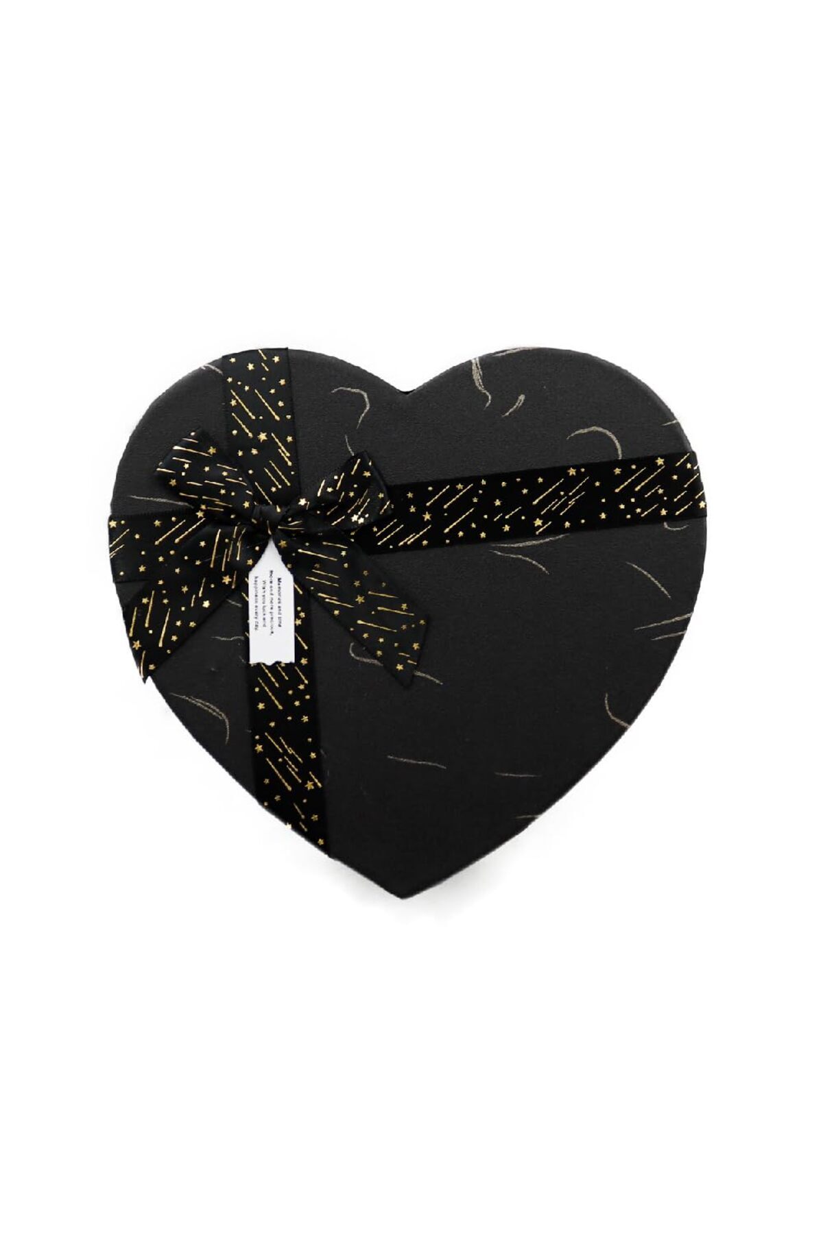 Hepta Collection 19x16 Siyah Renk Kalp Hediye Kutusu – Premium ve Şık Tasarım M5