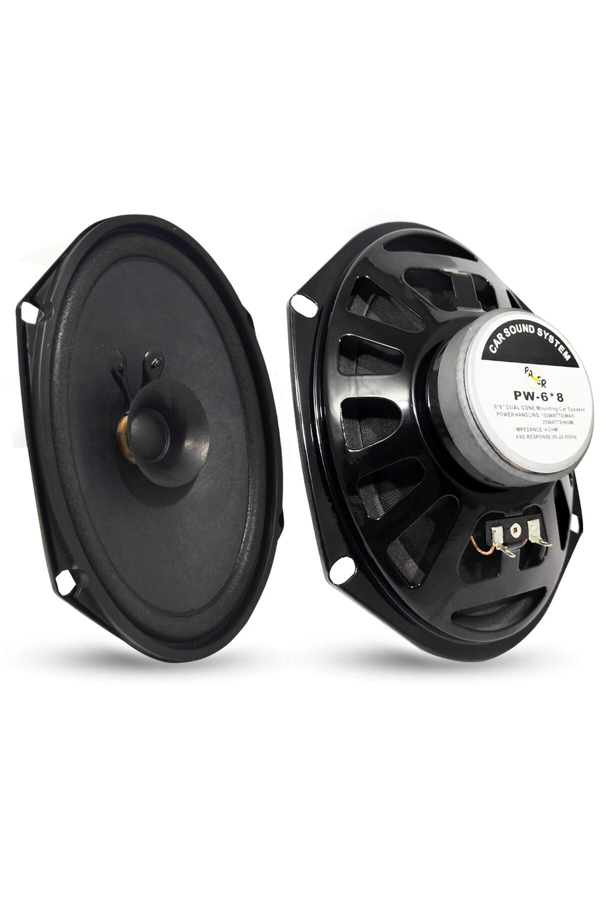 Genel Markalar PW-6X8 Oto Hoparlör Oval 6X8 İnç 100 Watt 1 Adet