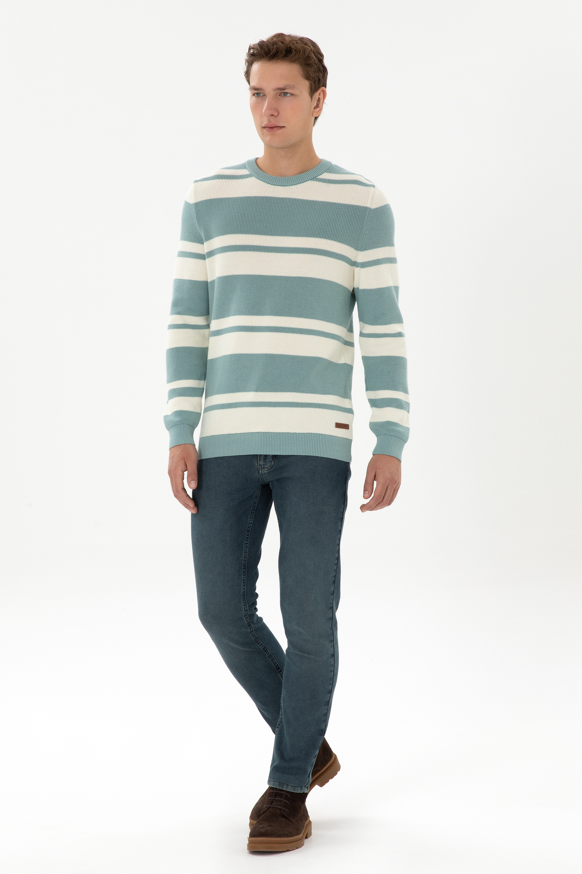 یو اس پولو شلوار جین مردانه اسلیم فیت آبی ۵۰۳۱۰۳۳۷-DN۰۰۳۰