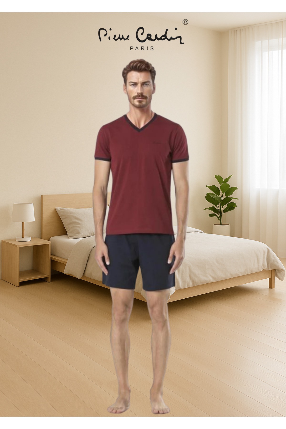 ست پیژامه مردانه راسته فاق نرمال آستین بلند | پیر کاردین Pierre Cardin TC.PC.55.60.1904 - تصویر 4