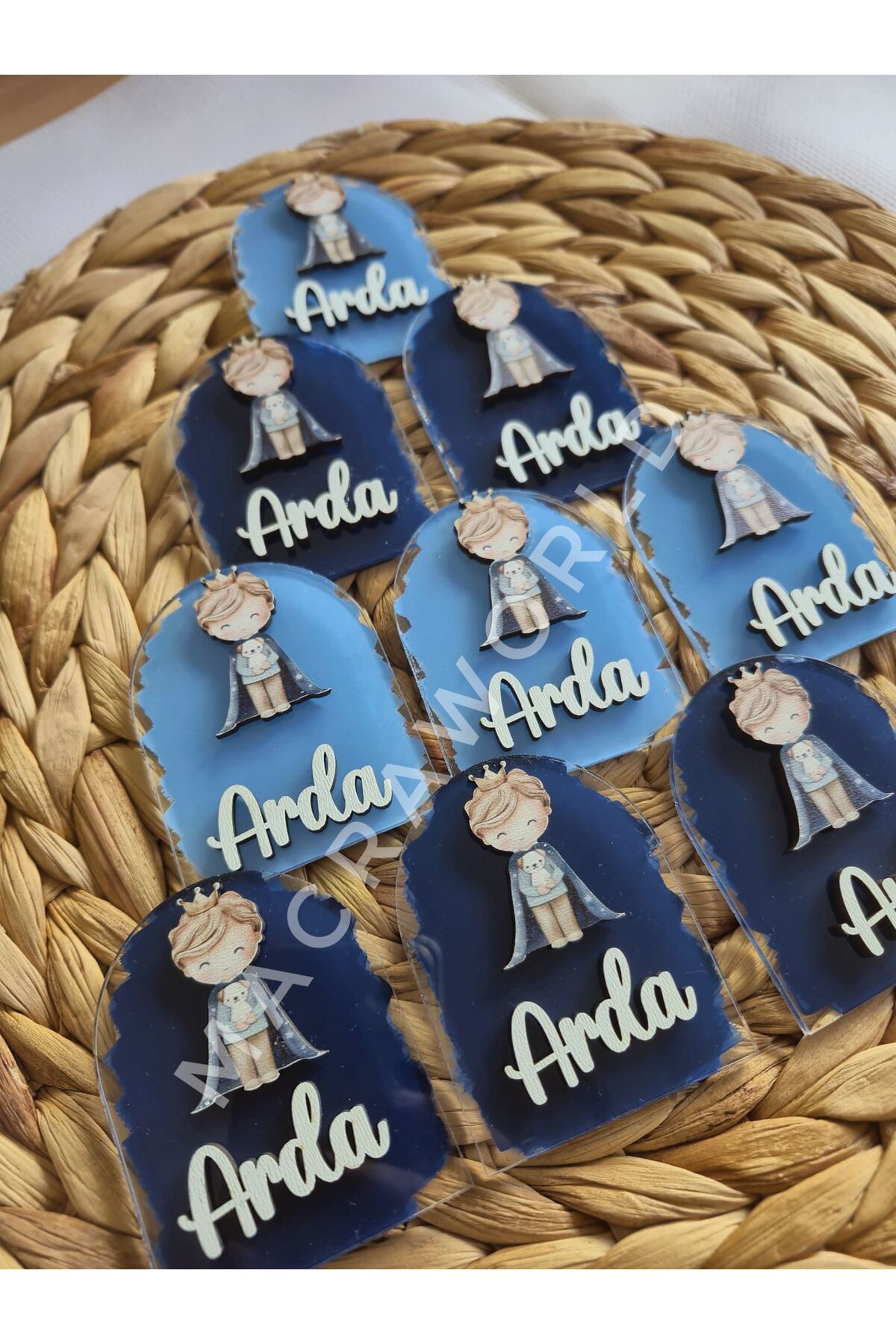 macra world KÜÇÜK PRENS TEMALI ANAHTARLIK / MAGNET / Bebek / Çocuk Doğum Günü Temalı Hediyelik 10'lu Set fotoğrafı 3 (önizleme)