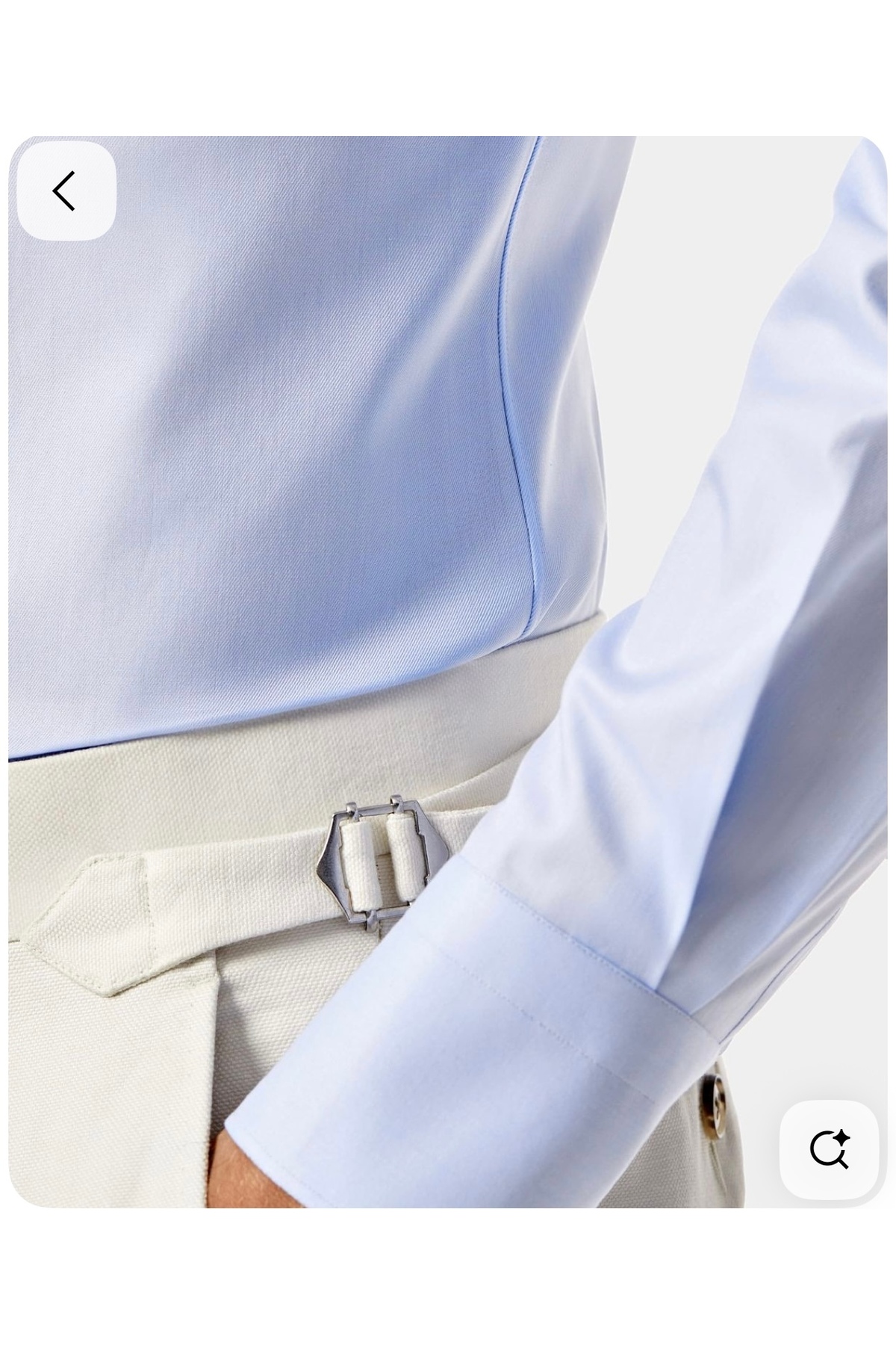 ilayda emir Ice Blue Slimfit Shirt