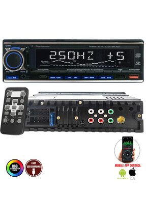 FOXXİ FOXX FX-X728DSP Oto Teyp 4X60 Watt Bluetooth Mobil Aplikasyon Usb Fm Au...