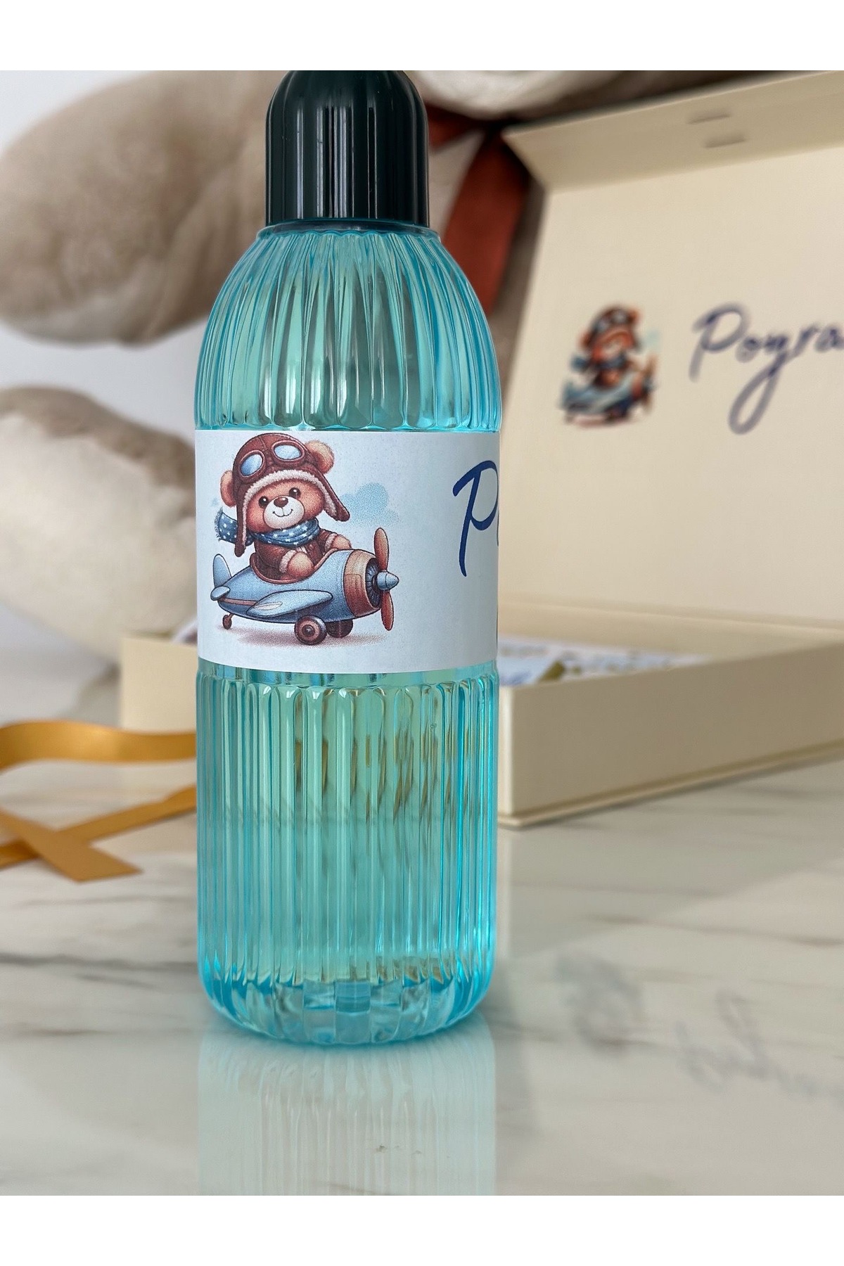 Anı Kutusu İsme Özel Tasarımlı Tekli Kız-Erkek Bebek Kolonyası Doğum- Yaş Günü Hediyelik Kolonya fotoğrafı 2 (önizleme)