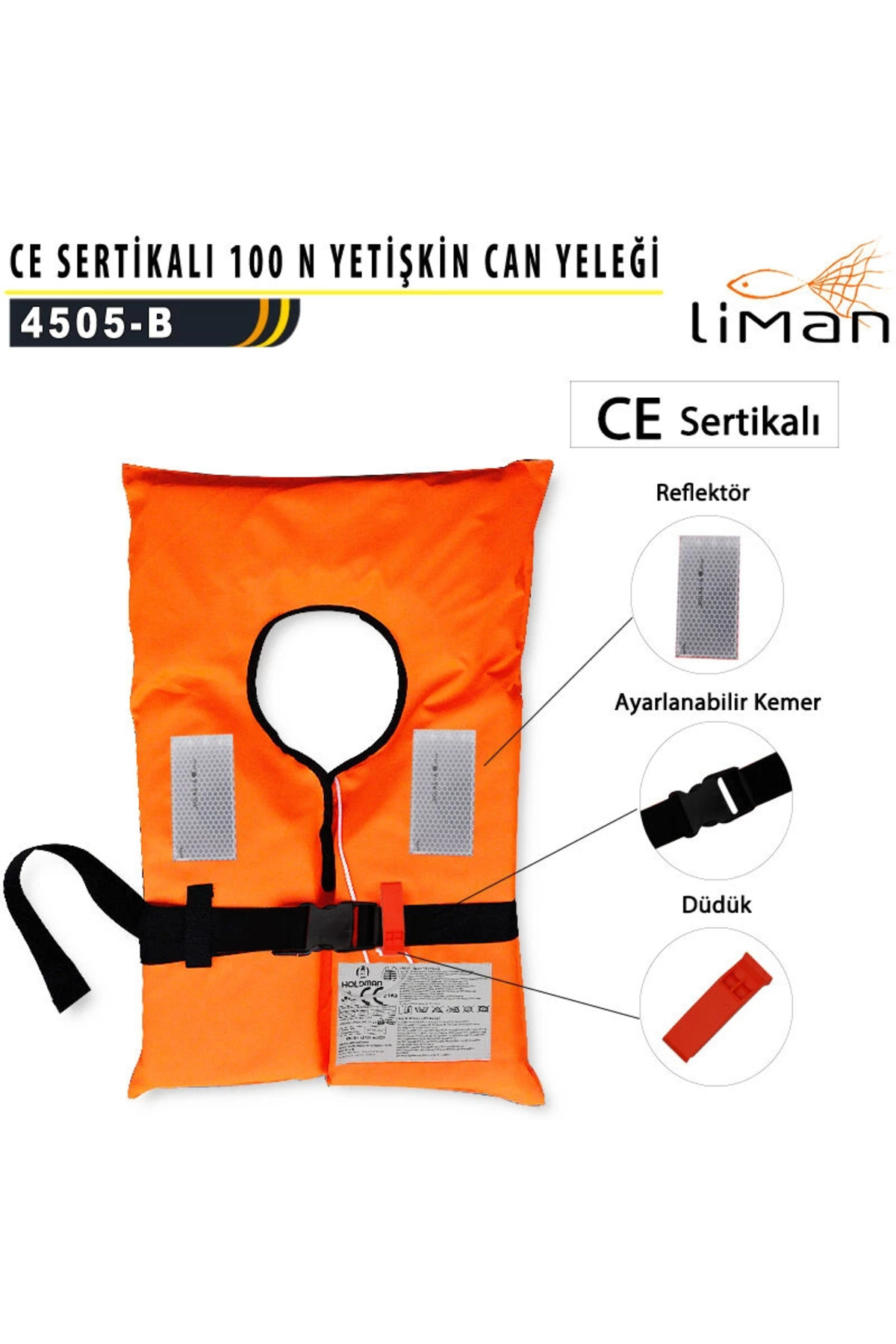 LİMAN 100 N CE Sertifikalı Yetişkin Can Yeleği