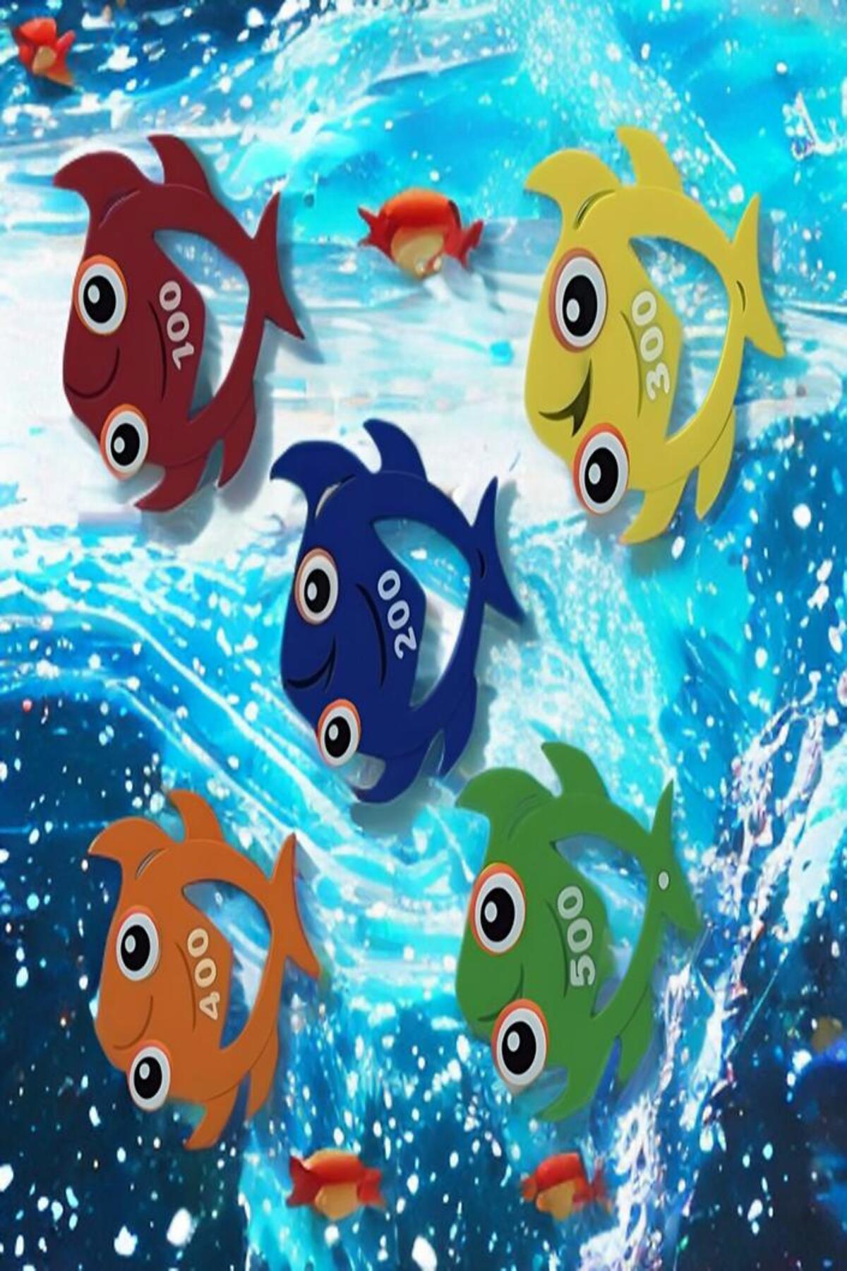 Bundeba Çocuk Dalış Oyuncakları Nefes Kapatma Eğitim Oyunu Kurbağa Yüzme Havuzu ve Banyo Oyuncağı 5 Set fotoğrafı 3 (önizleme)