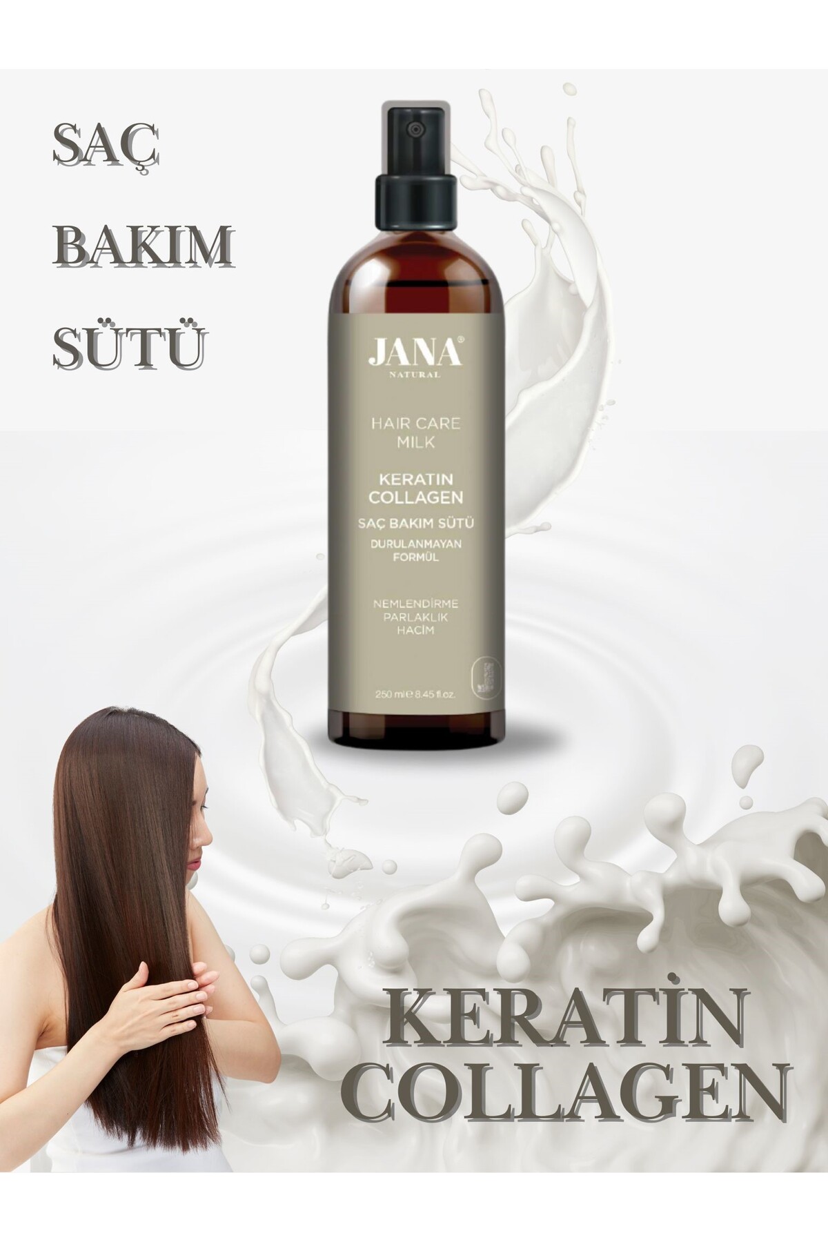 JANA NATURAL Keratin & Collagen Saç Sütü — 012