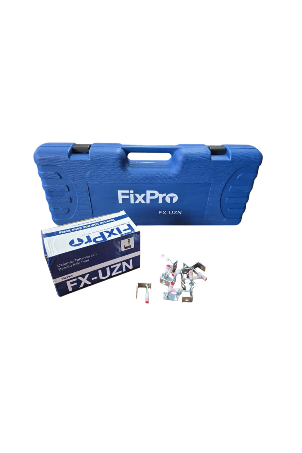 FIXPRO FXUZN Barutlu çivi tabancası + Barutlu Askı pimi