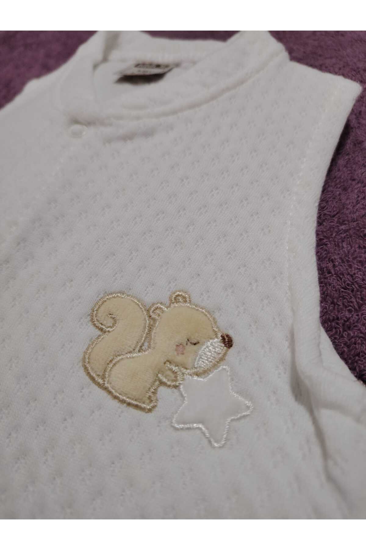 Bebitof Sincap yıldız baskılı yelek fotoğrafı 2 (önizleme)