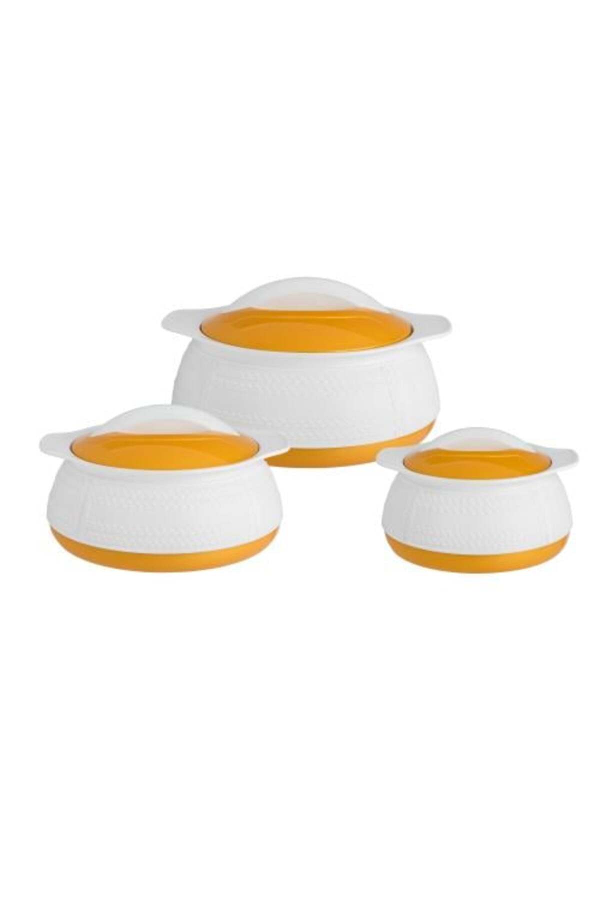 Set of insulated thermal food containers of 3 pieces | 1000 ml + 1500 ml + 2500 ml, high-quality design