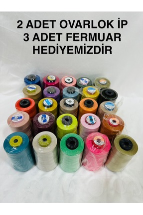 iplikcim 25 ADET HER BİRİ 5000 METRE FARKLI MARKALARDAN ORJİNAL 120 NO DİKİŞ ...