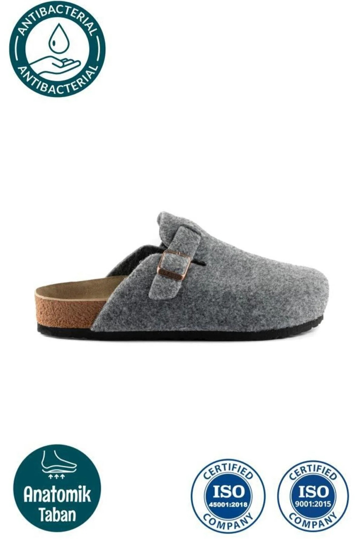 Women's Mushroom Sole Felt Comfort Model Winter Covered Felt Model Sabo Casual Casual Home Slippers