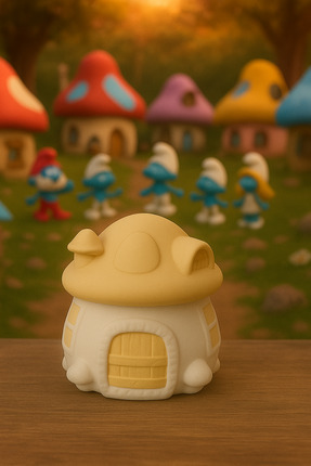 Lili 777 Şirin Mantar Ev Biblo & Saklama Kutusu