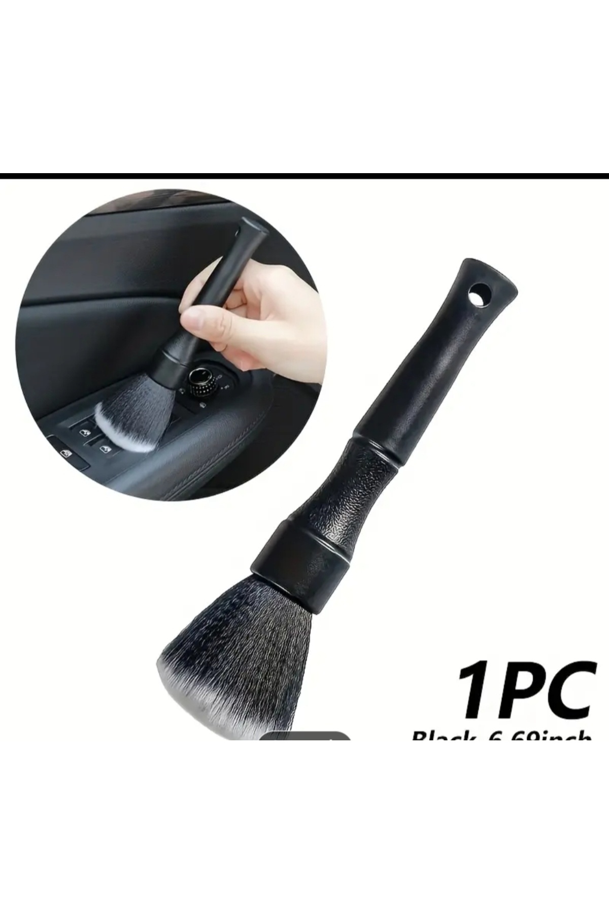 erkaplanshop Araba Detay Fırçası Süper Yumuşak Oto İç Detay Fırçası Sentetik Kıllar Araba Torpido