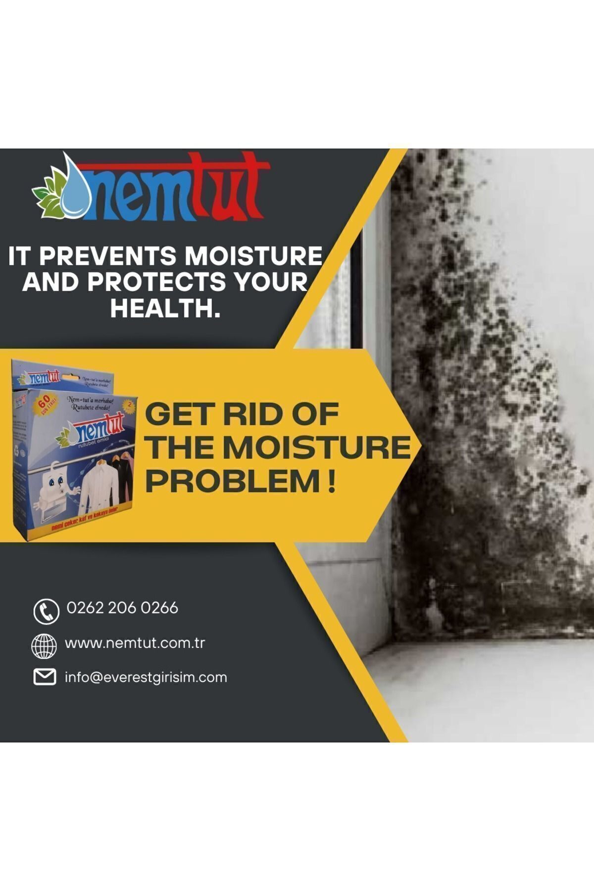 nemtut Dehumidifier Moisture Absorber Odor Remover Mold And Corrosion Preventive 2 Kg 2 Box 4 Packages