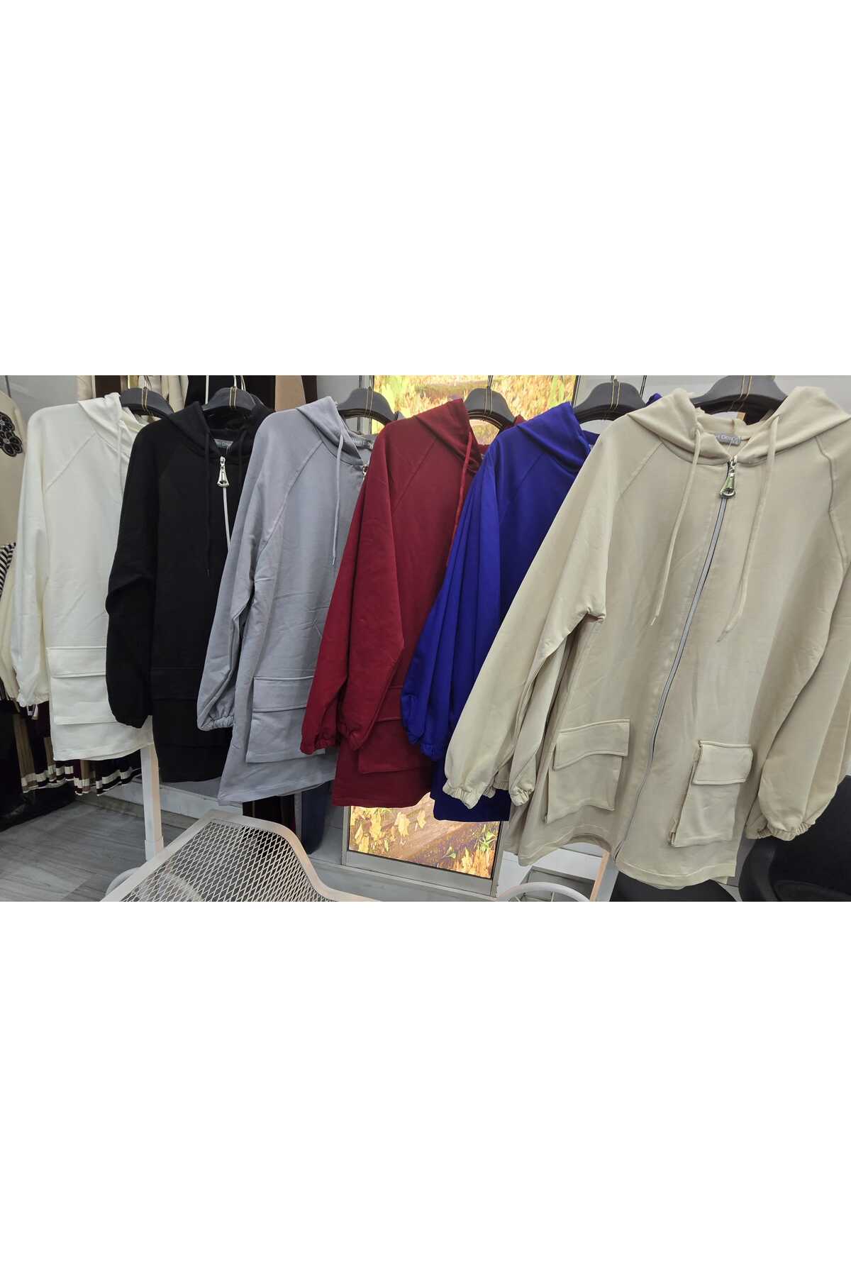 azram  Fermuarlı tunik hırka - Görsel 2