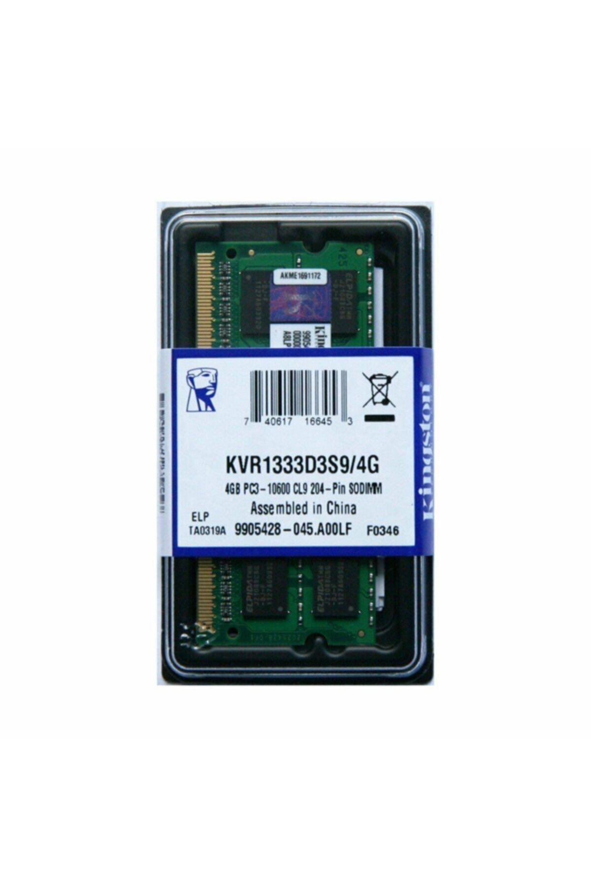 KYNC 4gb Ddr3 1333mhz Notebook Ram Pc3-10600 - Kvr1333d3s9/4g KUTUSUZ